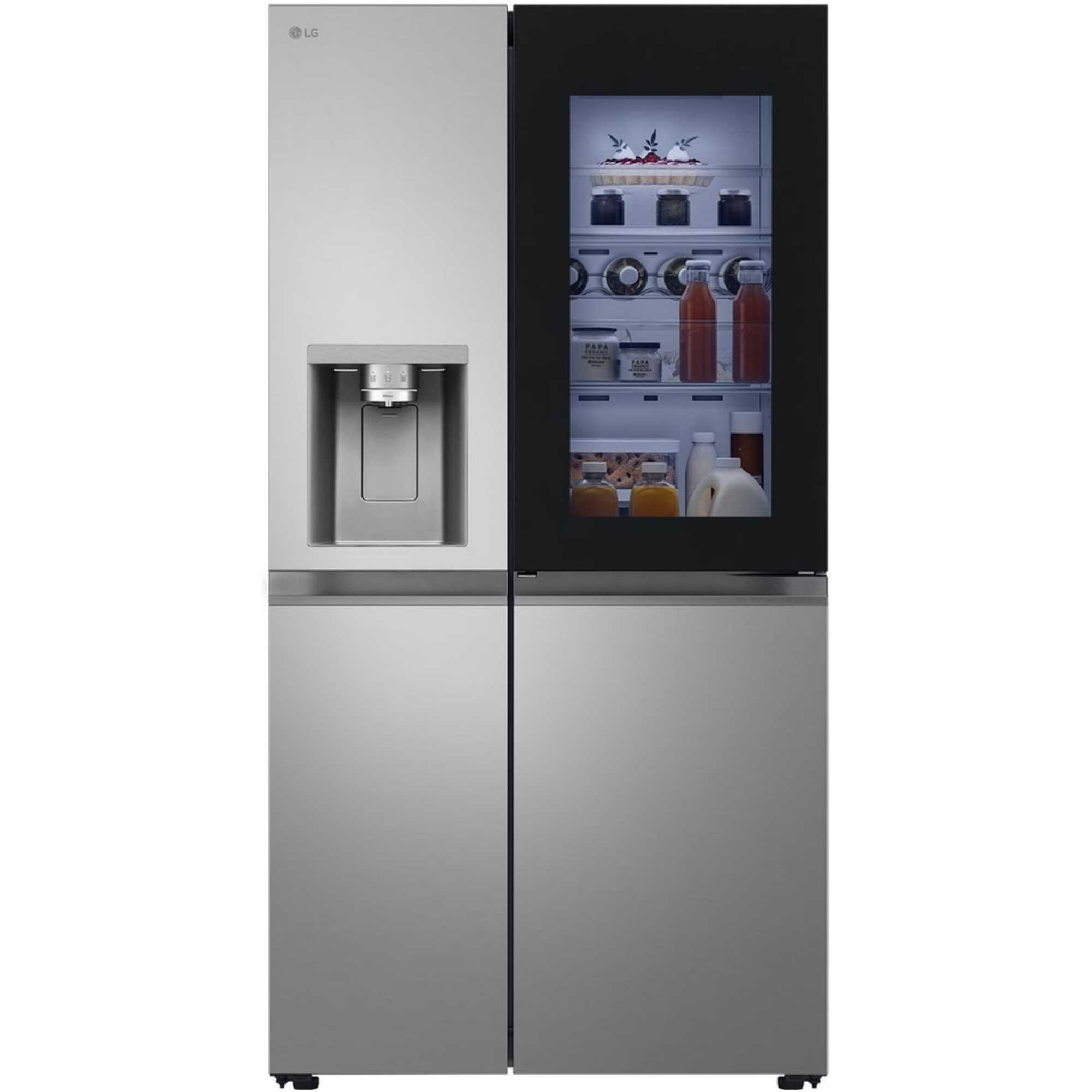 InstaView American Style Fridge Freezer 60/40 Total No Frost - Silver - GSXE81PYBE