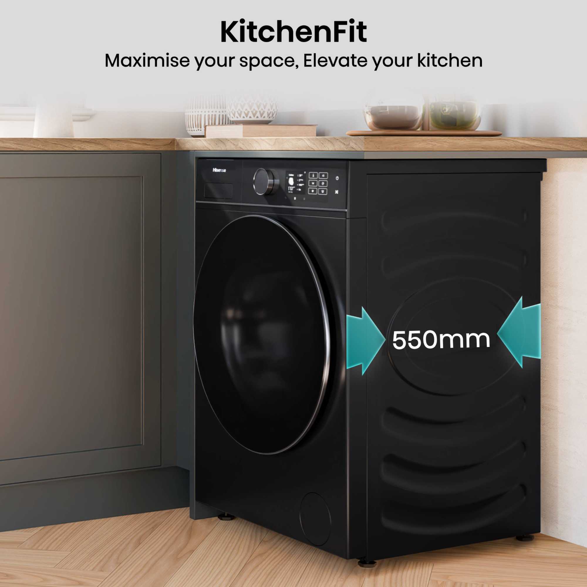 5I Series 10.5kg 1400rpm Washing Machine - WF5I1045BBQ