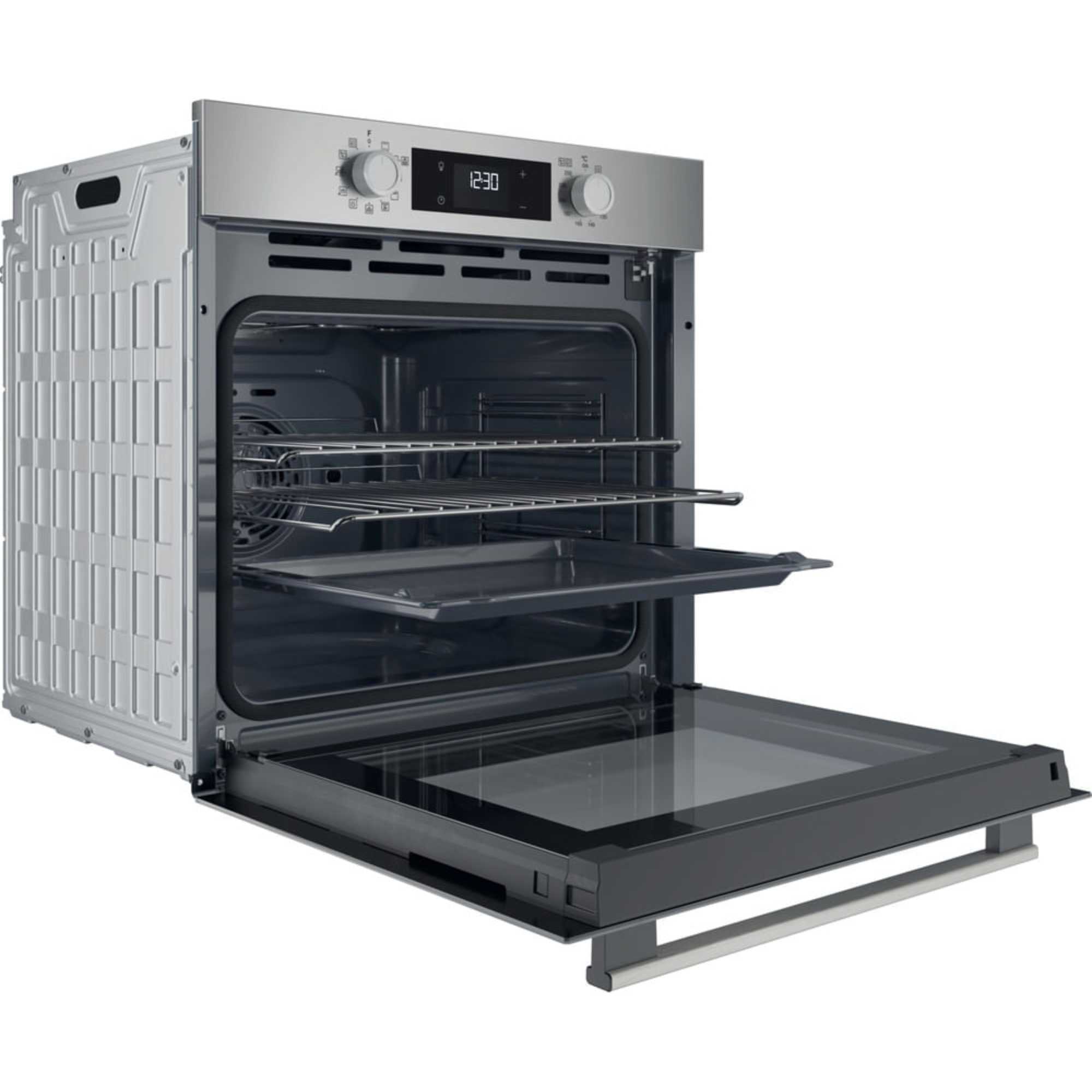 HO 278P X UK Class 2 60cm Built-In Single Multifunction Pyrolytic Oven - Stainless Steel
