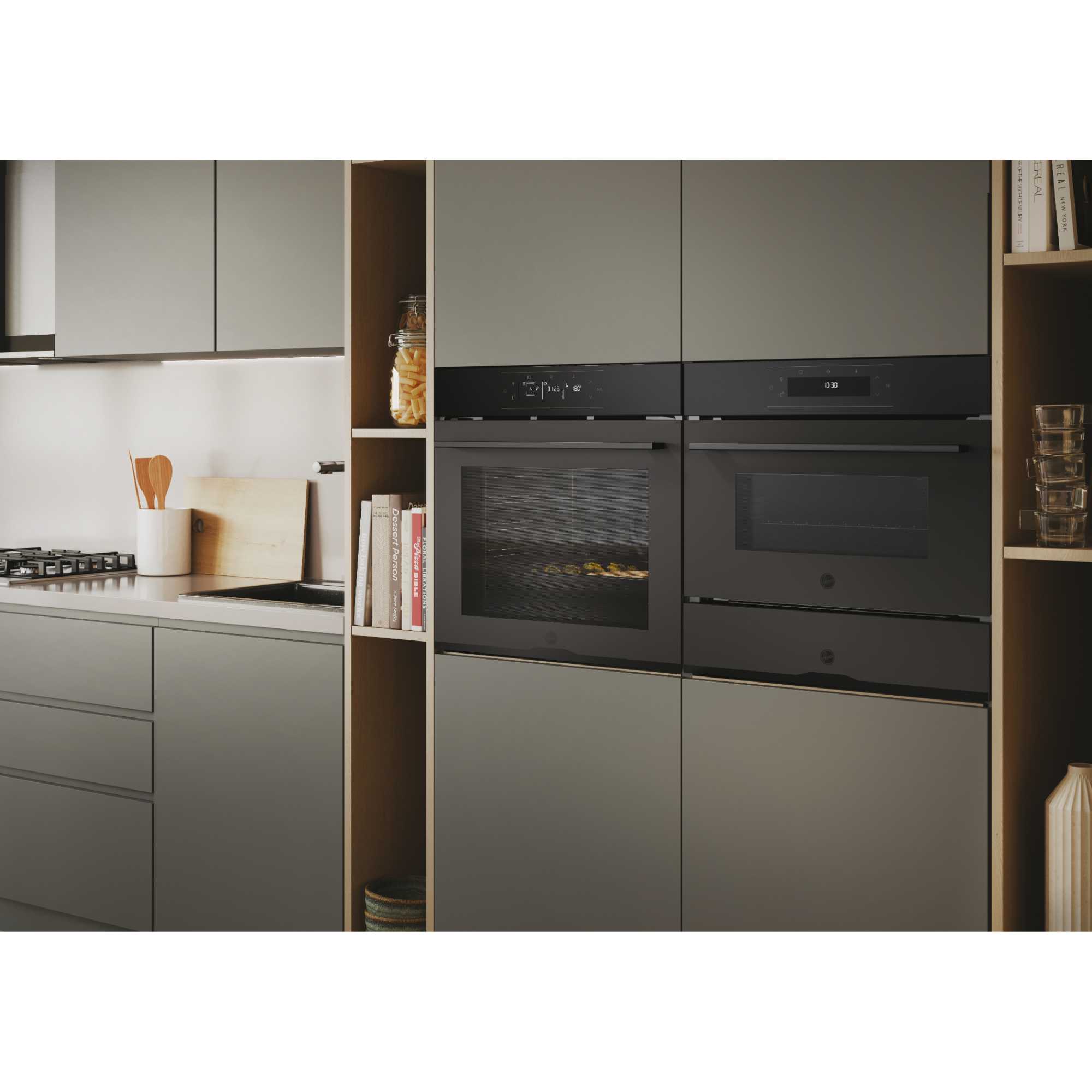 HO6M5G3HTB 78L Built-In Single Multifunction Oven - Black