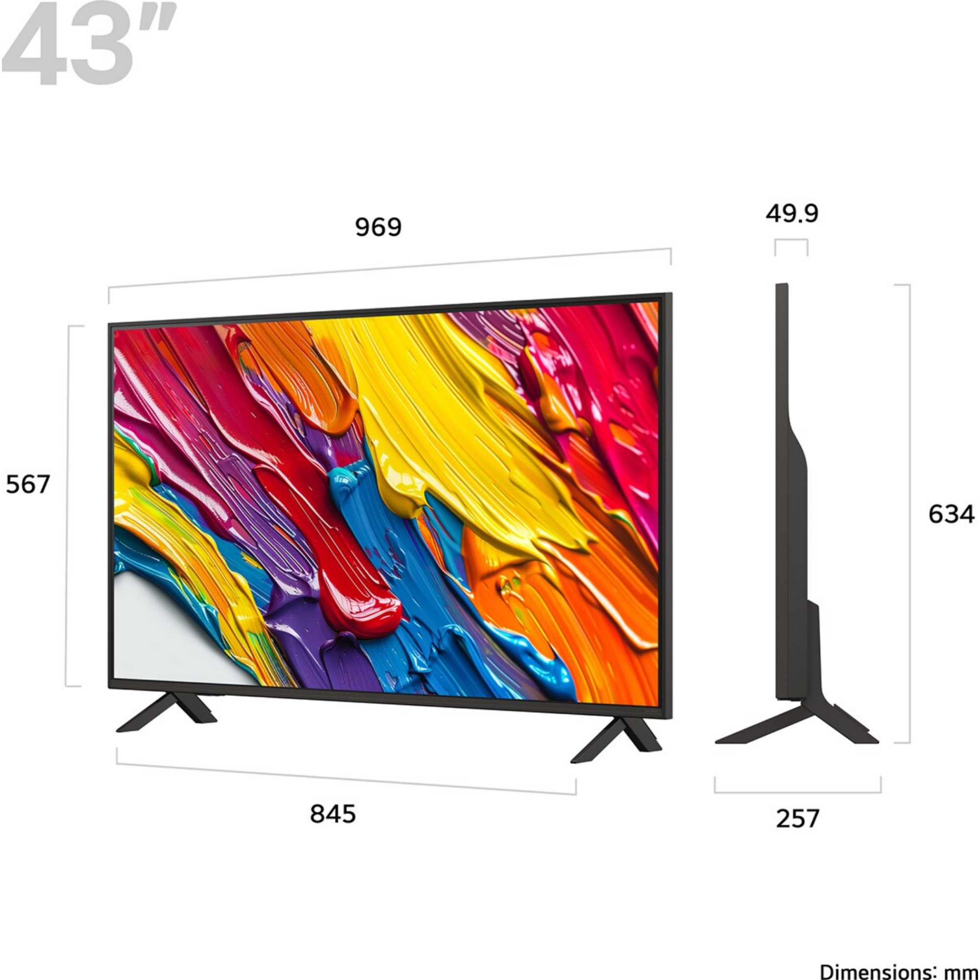 84A6C 43" 4K Ultra HD QNED HDR Smart TV - 43QNED84A6C