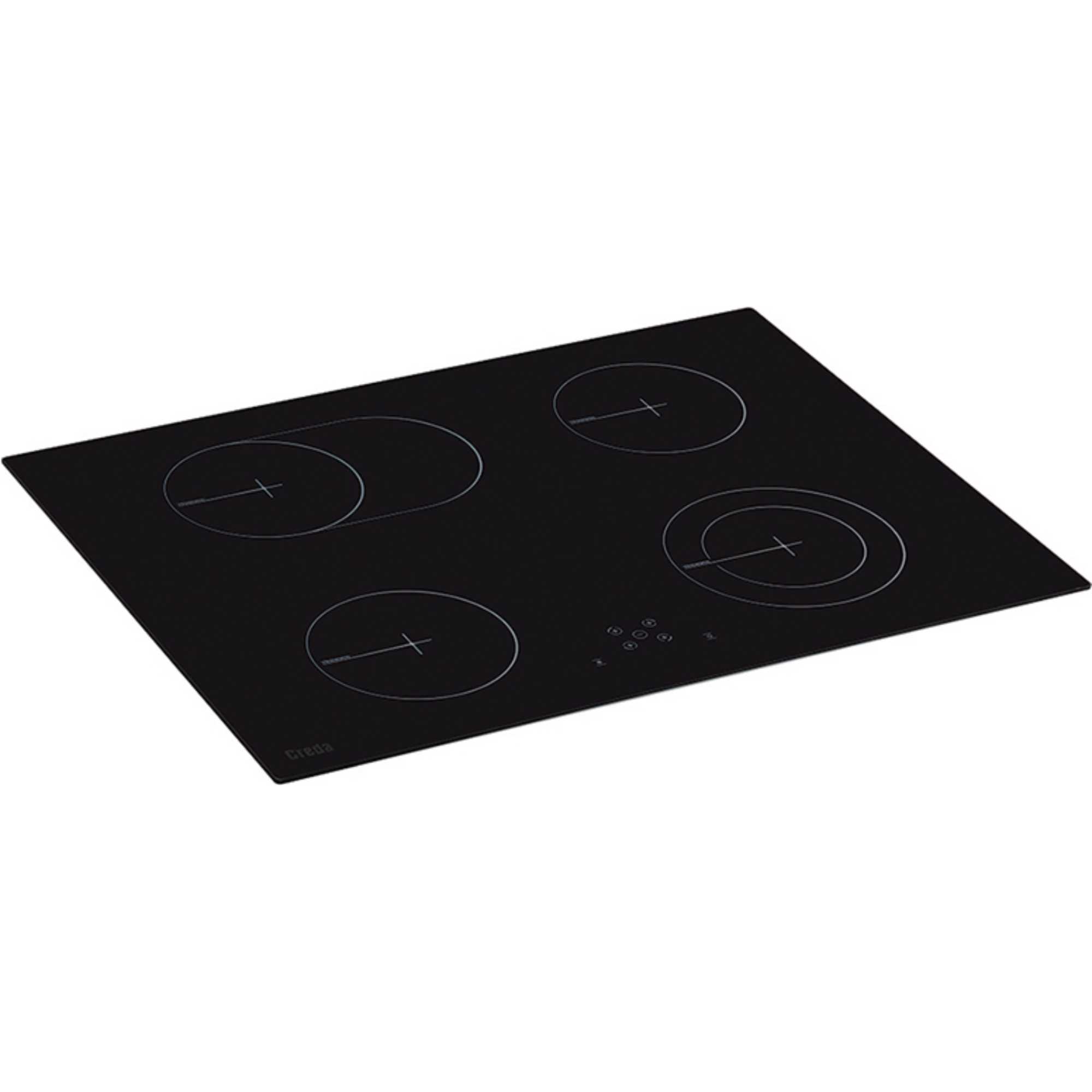 C70CTC 70cm 4 Zone Ceramic Hob - Black
