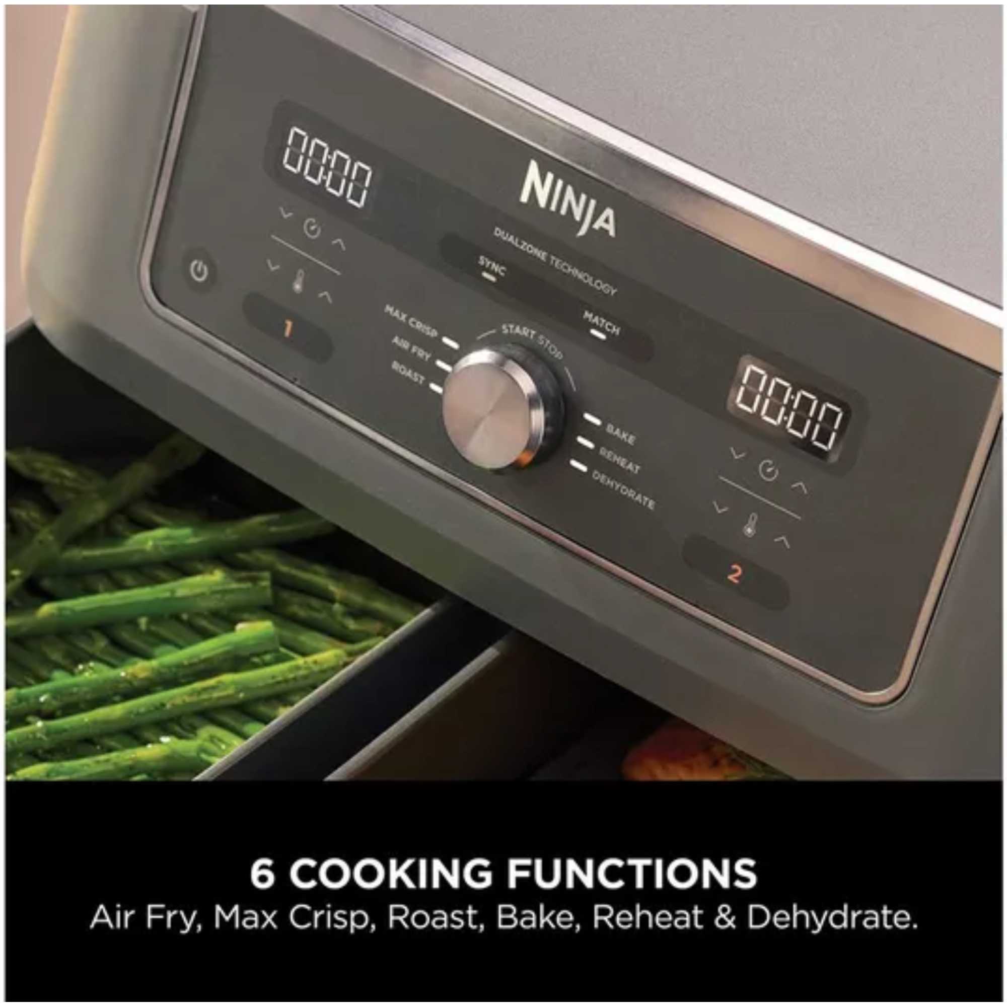 DZ400UK Max 6-in-1 DUal Zone Air Fryer 9.5L - Black