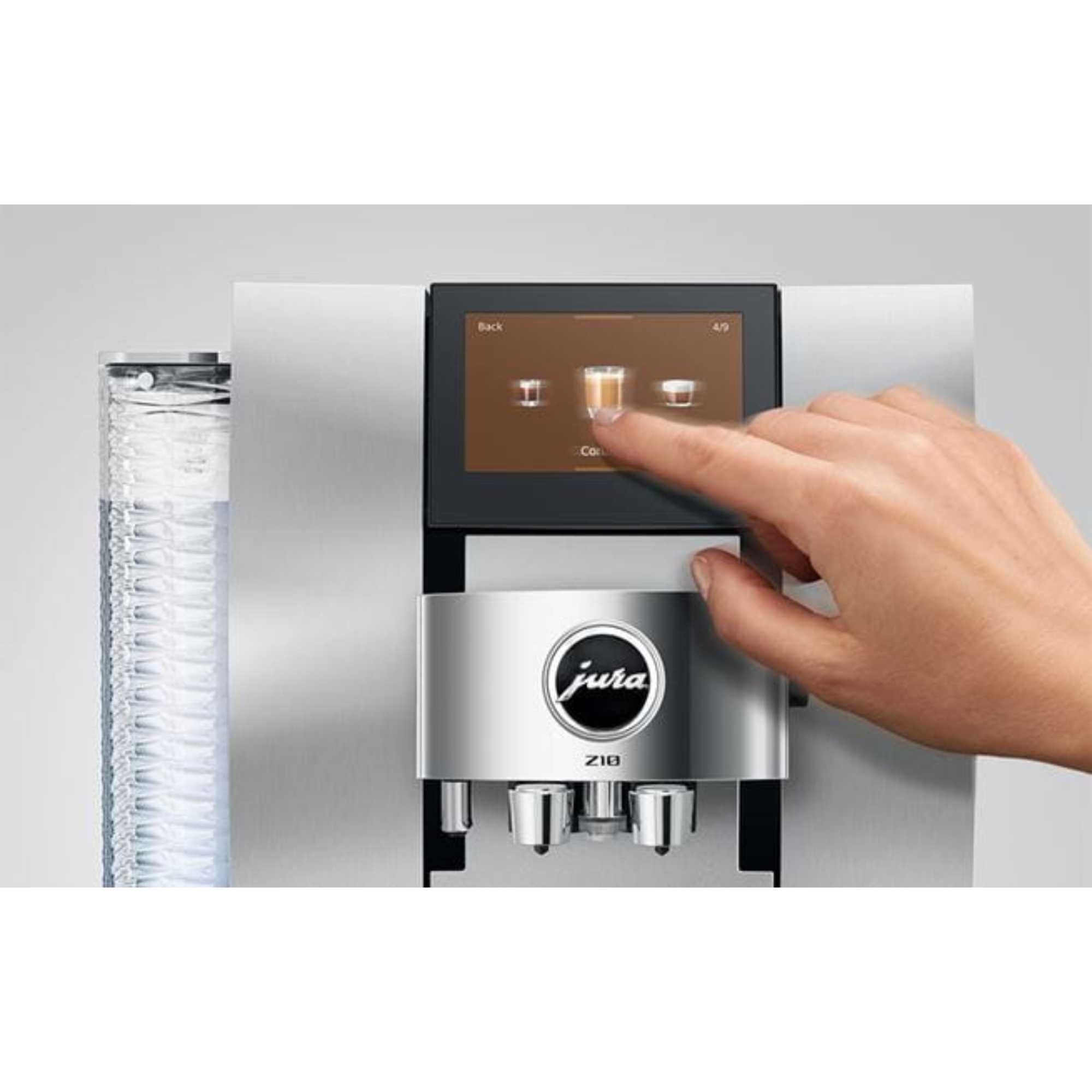 Z10 Automatic Bean To Cup Coffee Machine 15613 - Aluminium White