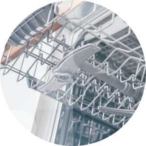 Adjustable dishwasher racks.