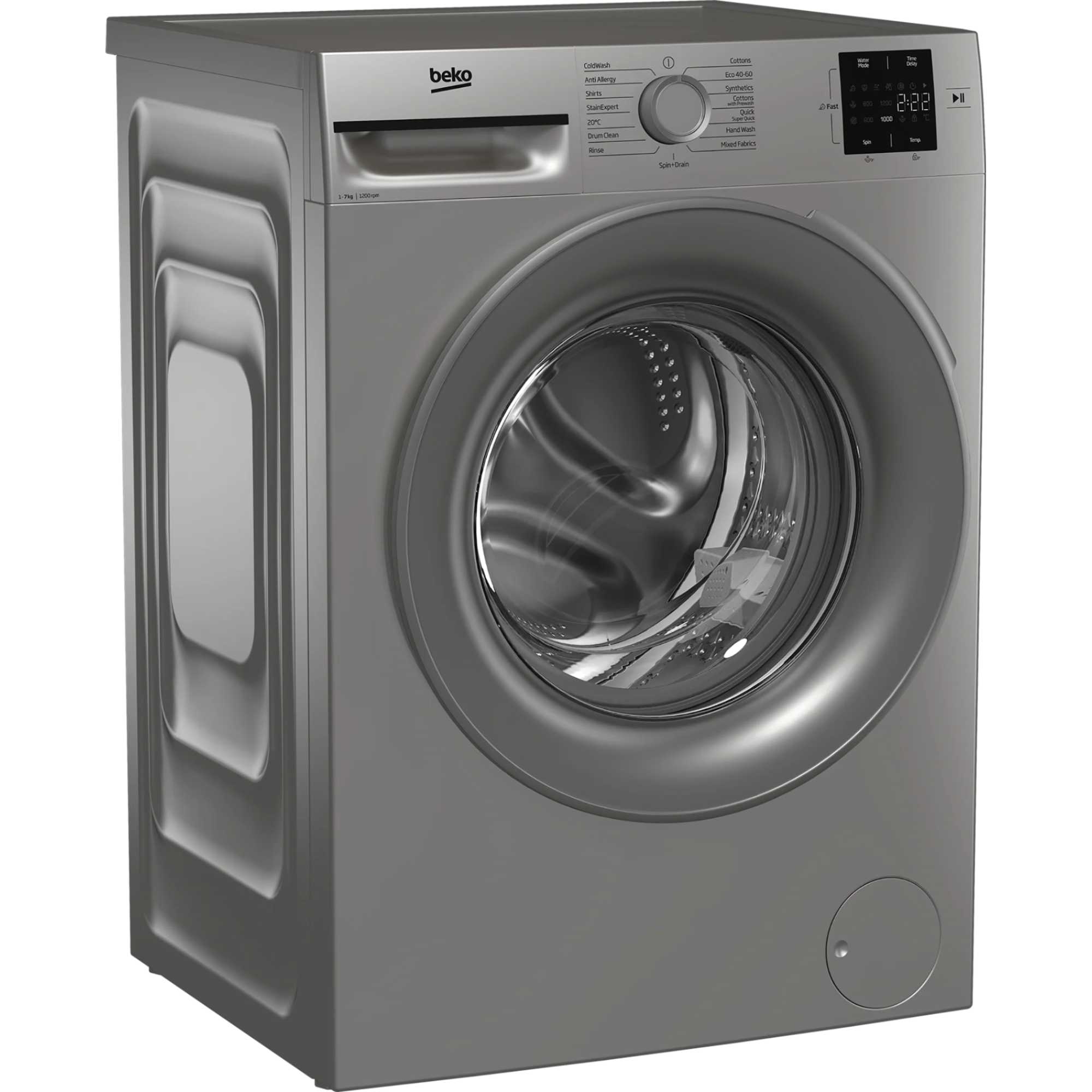 BM1WT3721S 1200rpm 7kg Washing Machine with Quick Wash - Silver