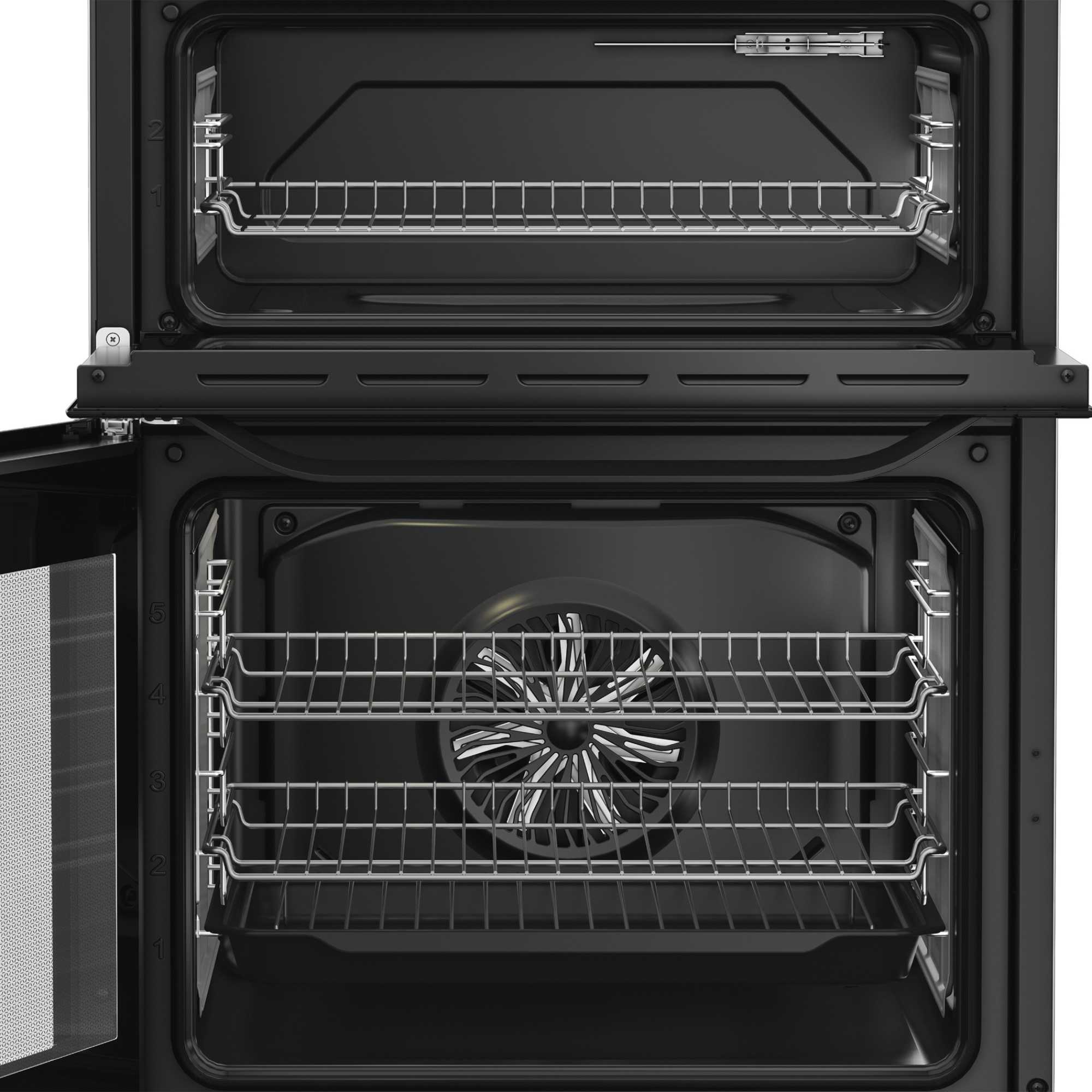 HDE6IDC2B1 Double Oven Electric Cooker with 4 Zone Induction Hob - Black