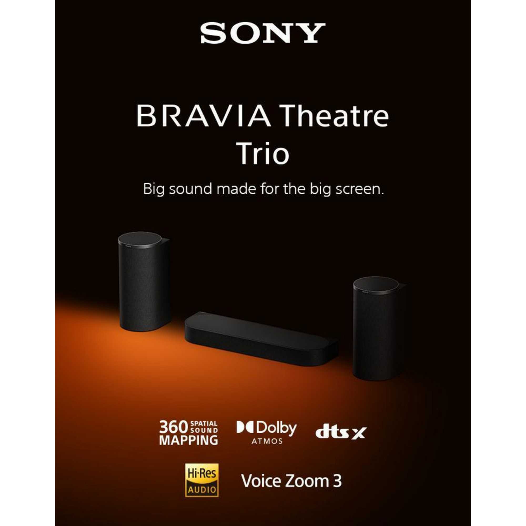 HTA8 BRAVIA Theatre Trio Flagship Three-Unit Theatre System
