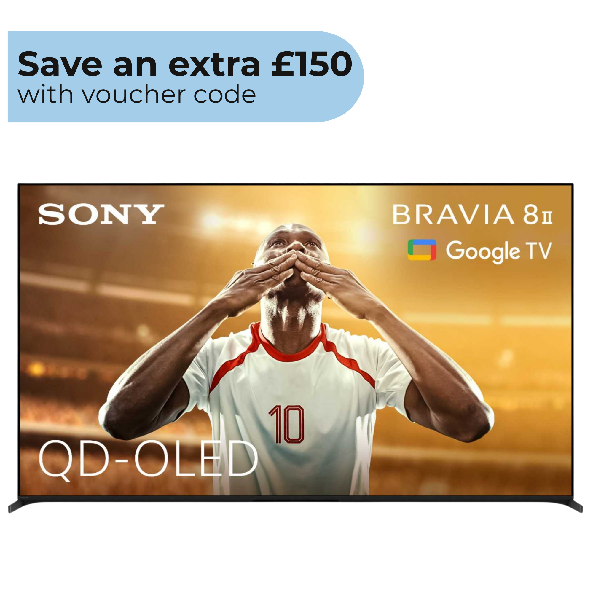 BRAVIA 8 II 55" 4K QD-OLED Google TV with Acoustic Surface Audio+ - K55XR8M25BP