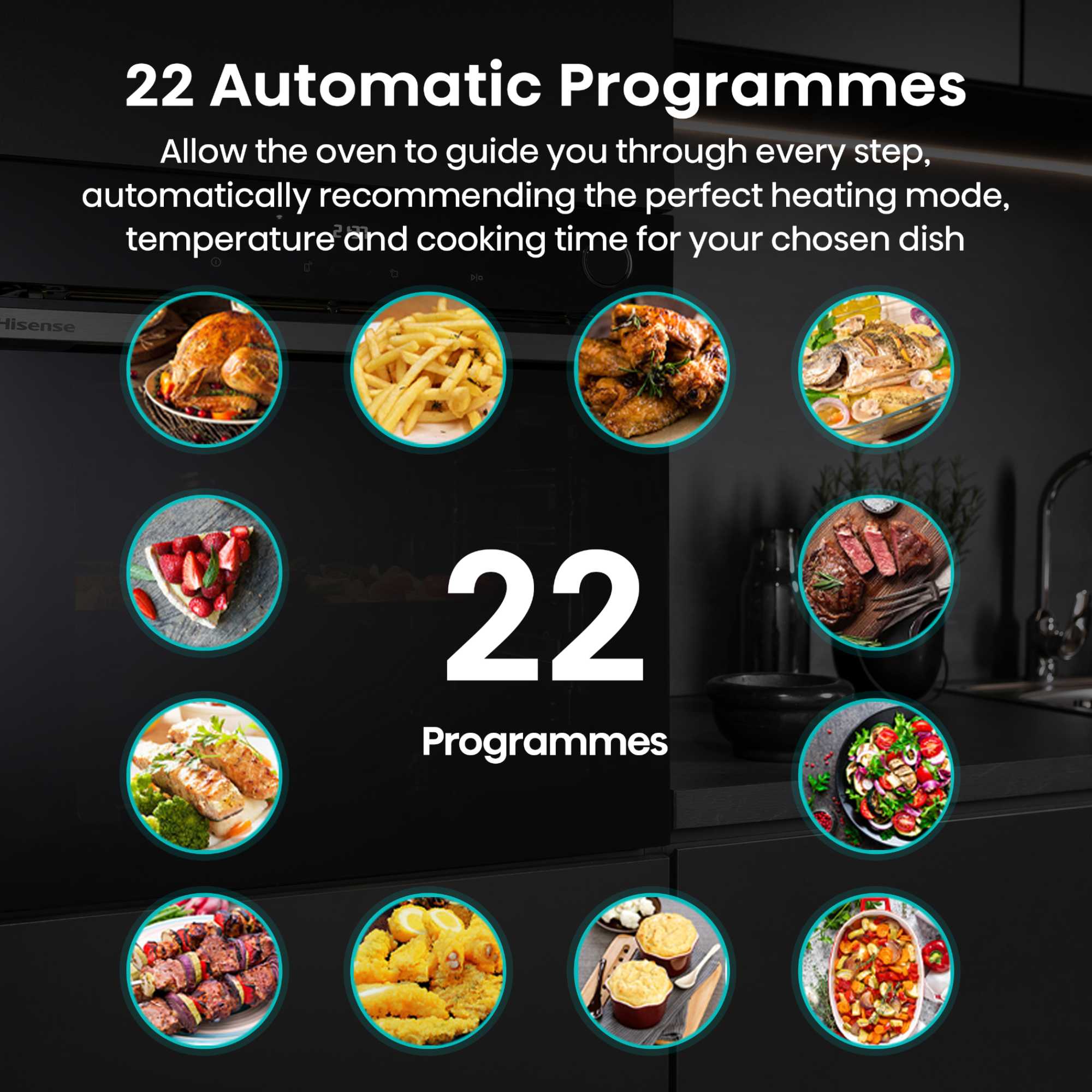 BSA66346PDBGUK Hi6 BlackLine Built-In Single Oven - Black