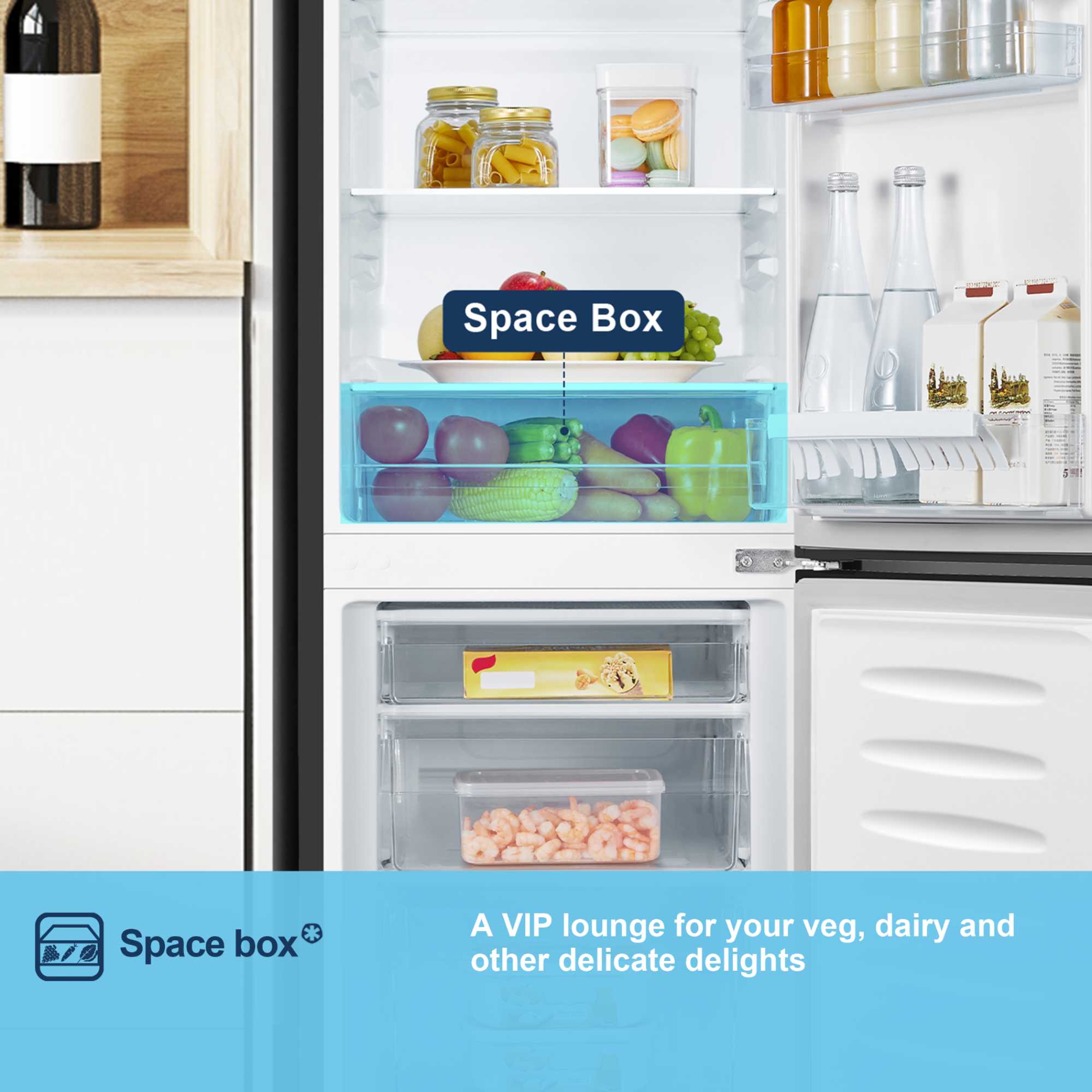 Fridge Freezer 70/30 - Black - MC50165EB