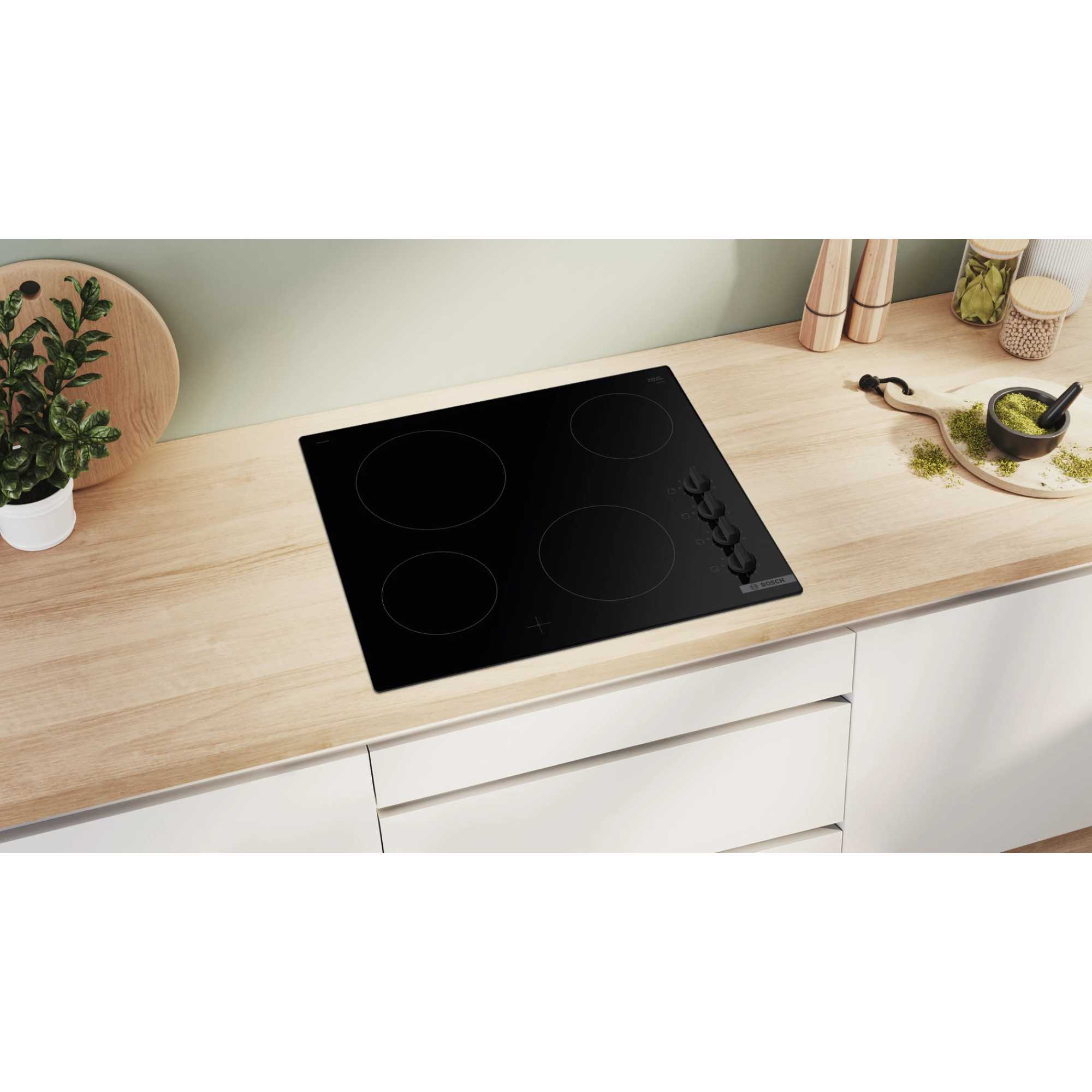 Series 2 PKE611CA3E 60cm Frameless Electric Hob - Black