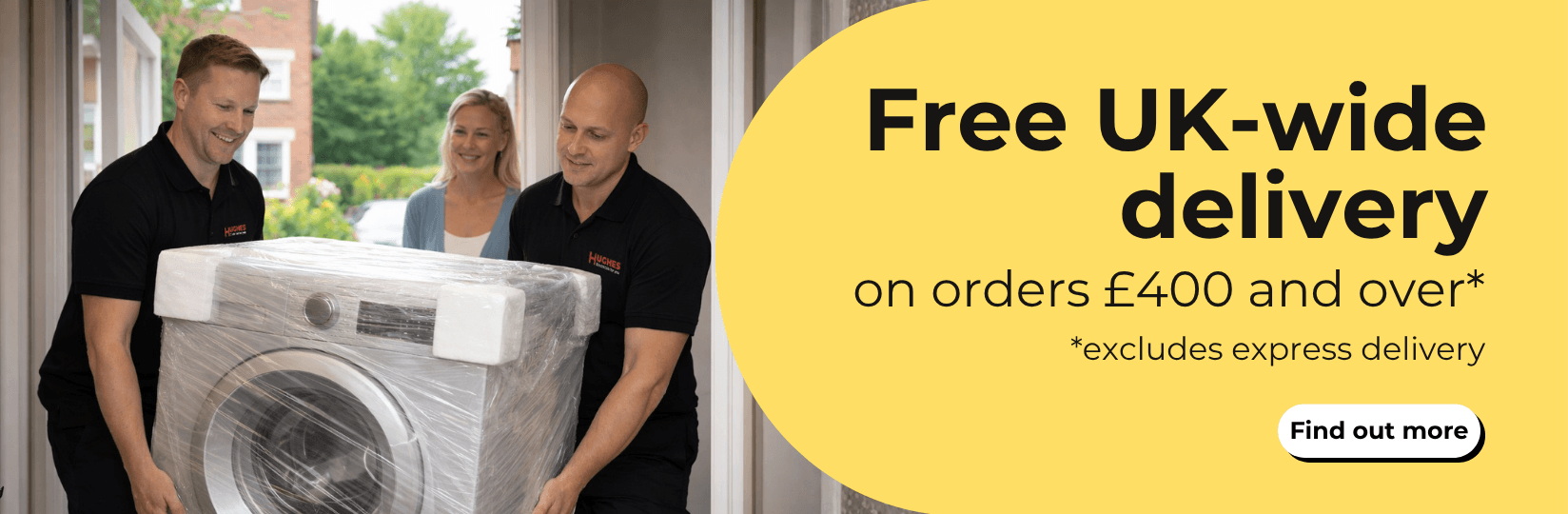 Free UK-wide delivery on orders £400 and over.