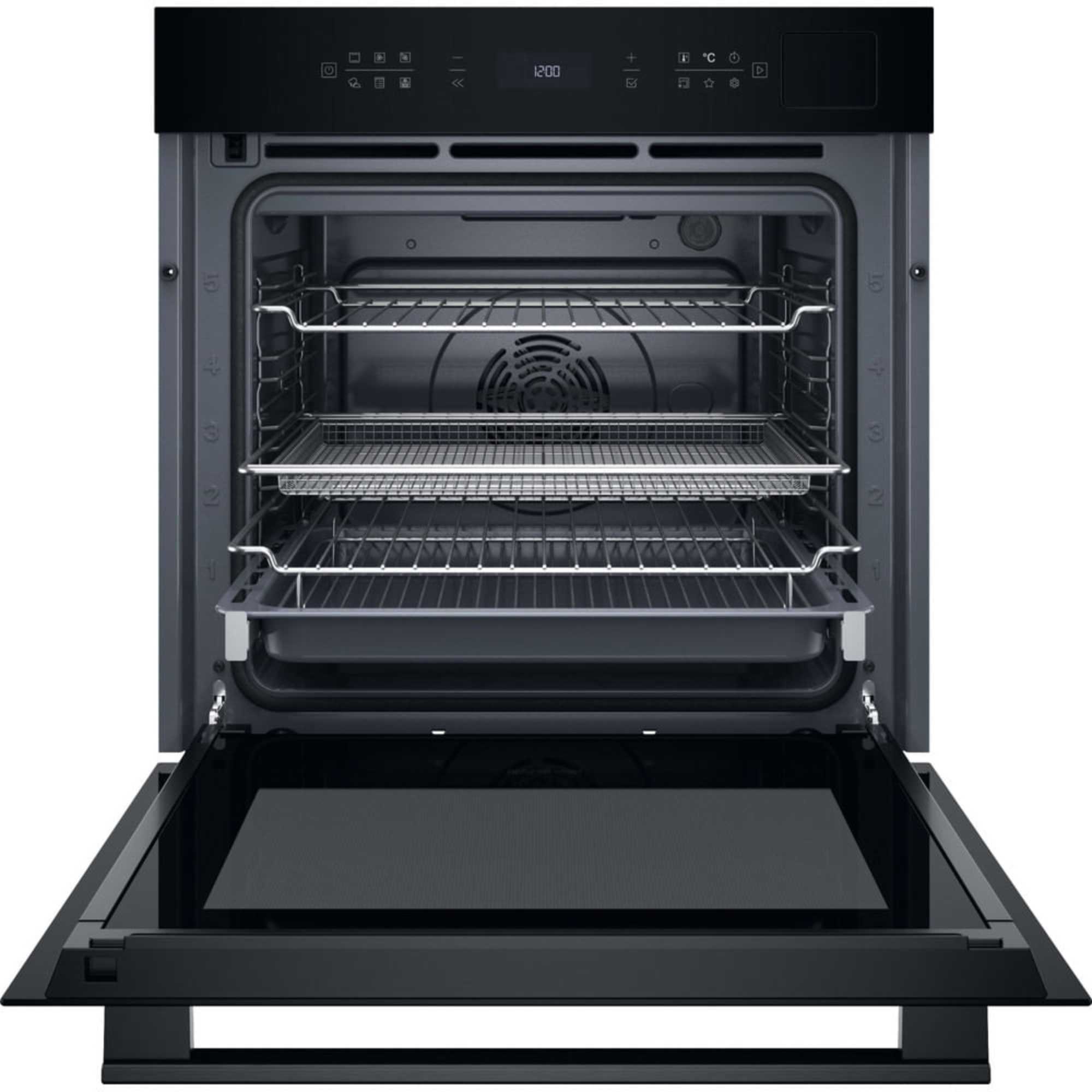 HOI6A8PT1SBUK Class 6 60cm Built-In Single Pyrolytic ActiveMultiflow Oven - Black
