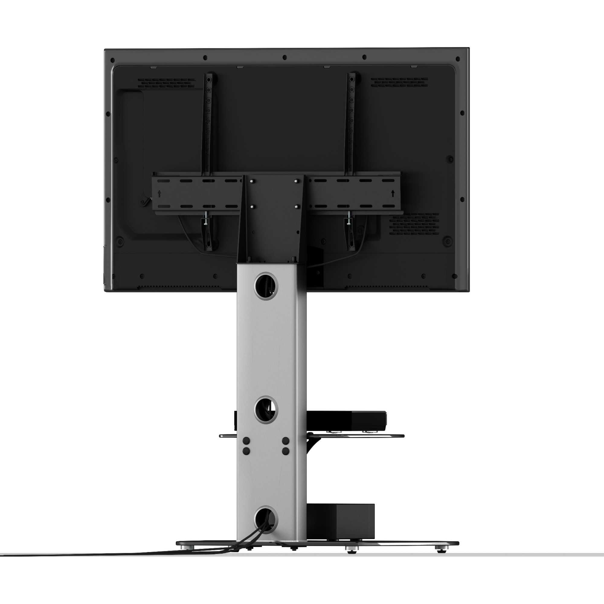 FSL700LUCS Lucerne 70cm TV Stand - Black Glass