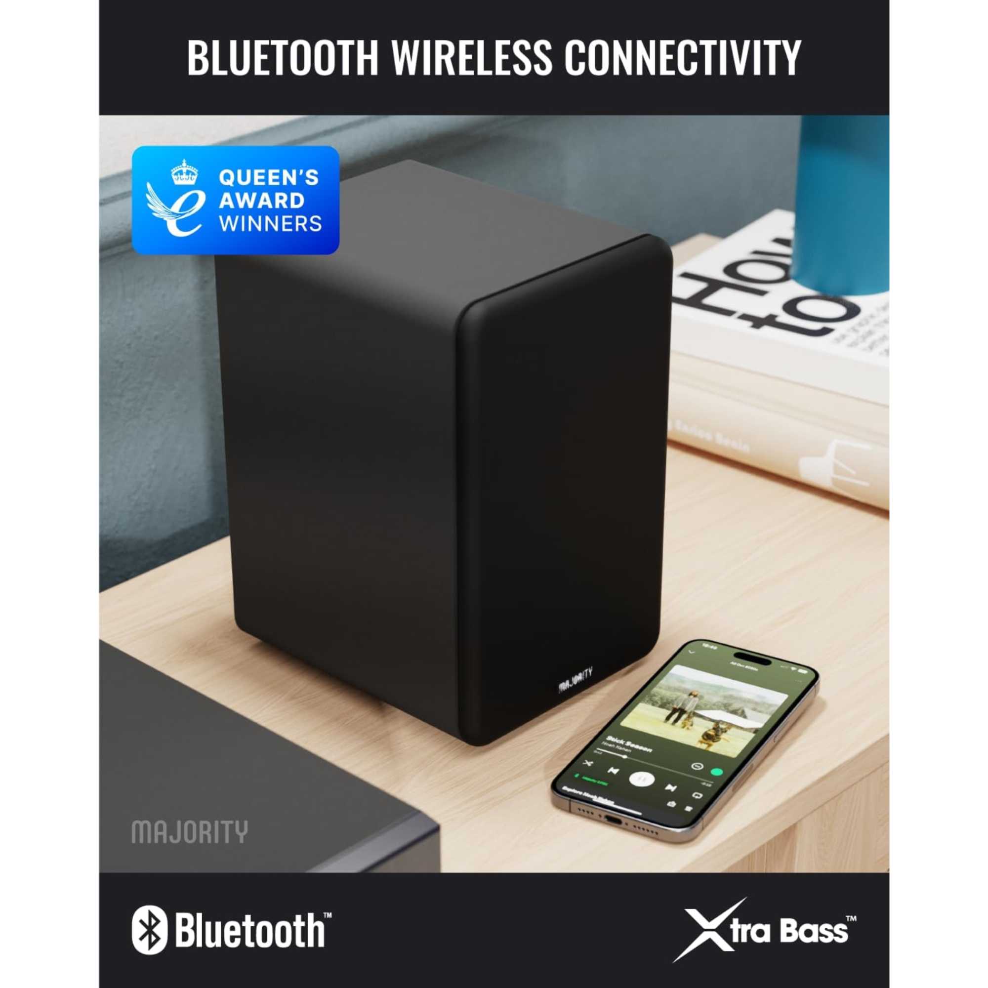 D70XBLK D70X Active Bluetooth Bookshelf Speakers - Black