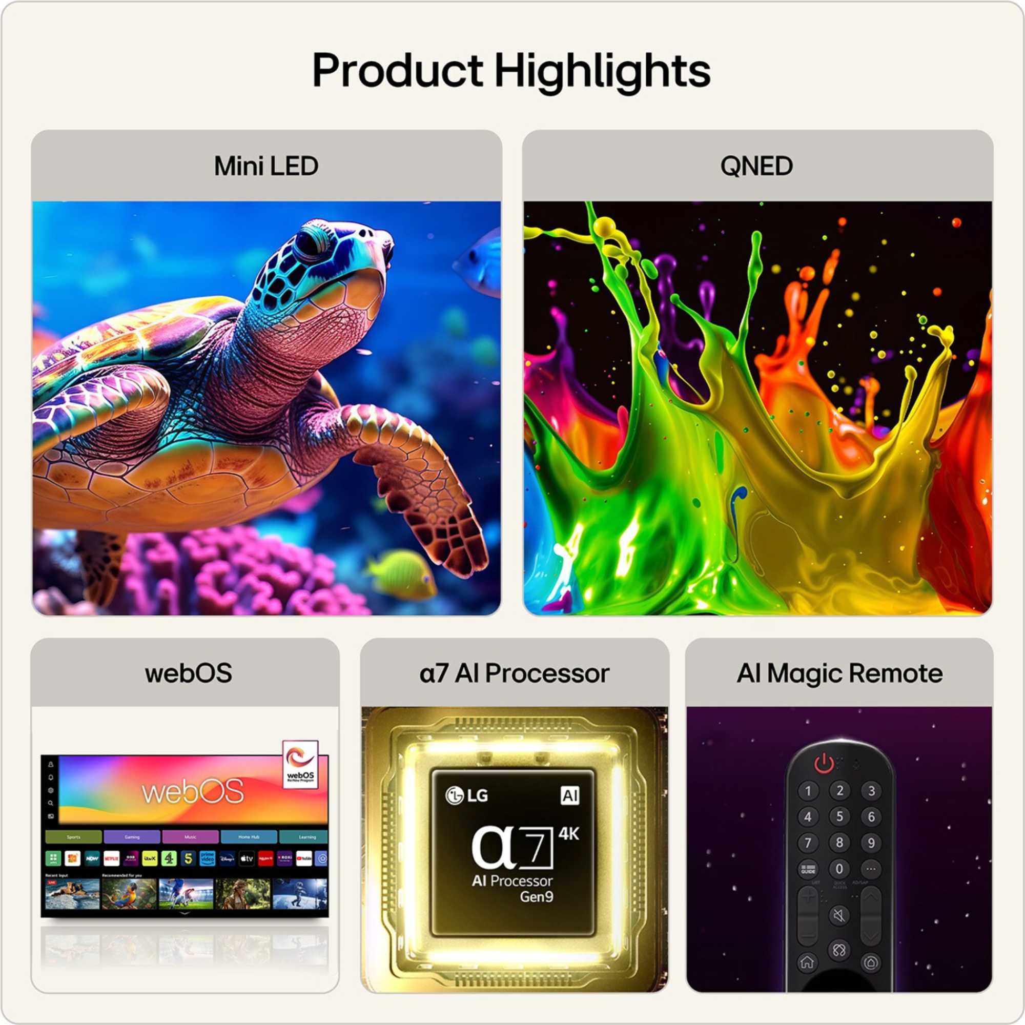 QNED71 65" 4K QNED Mini LED Smart TV - 65QNED71B6B