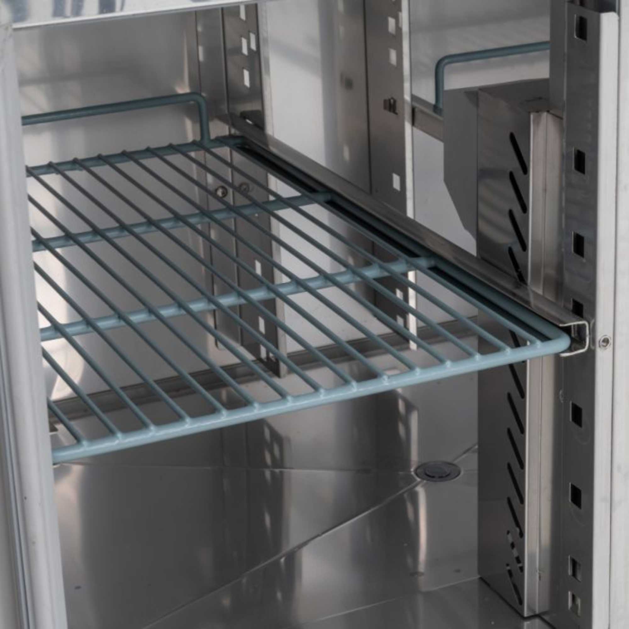 BCC2 Compact Double Door Undercounter 179L Refrigerator - Stainless Steel