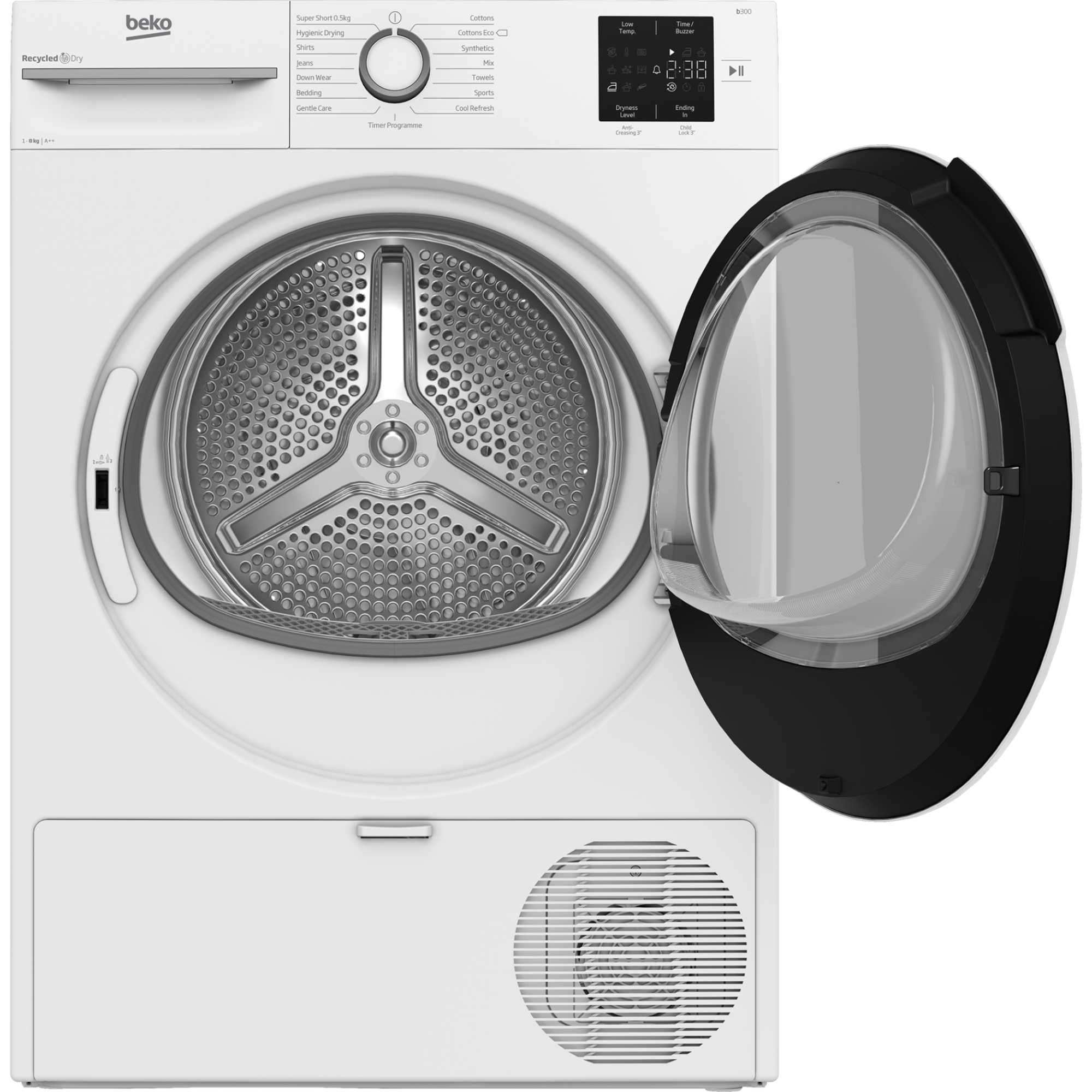 8kg Heat Pump Tumble Dryer - BMN3T3823W