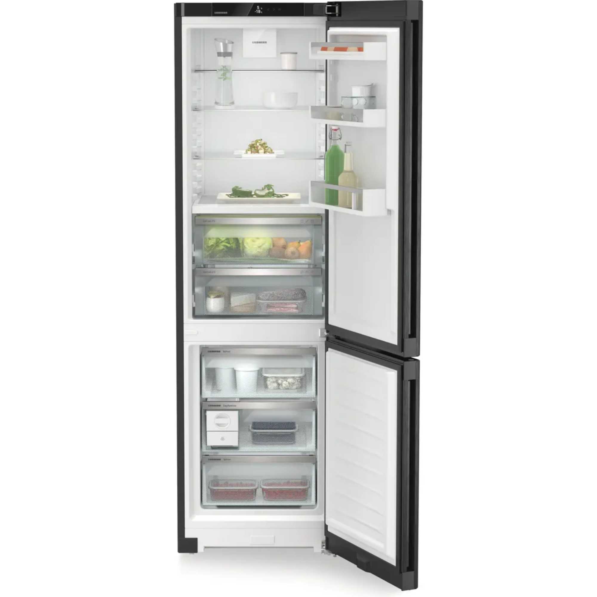 CBNBDA572I 360l NoFrost Fridge Freezer - Black Steel