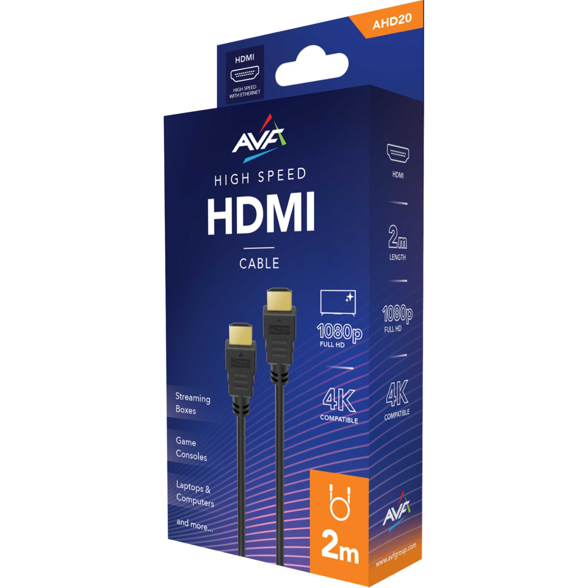 AHD20 2m High Speed HDMI Cable