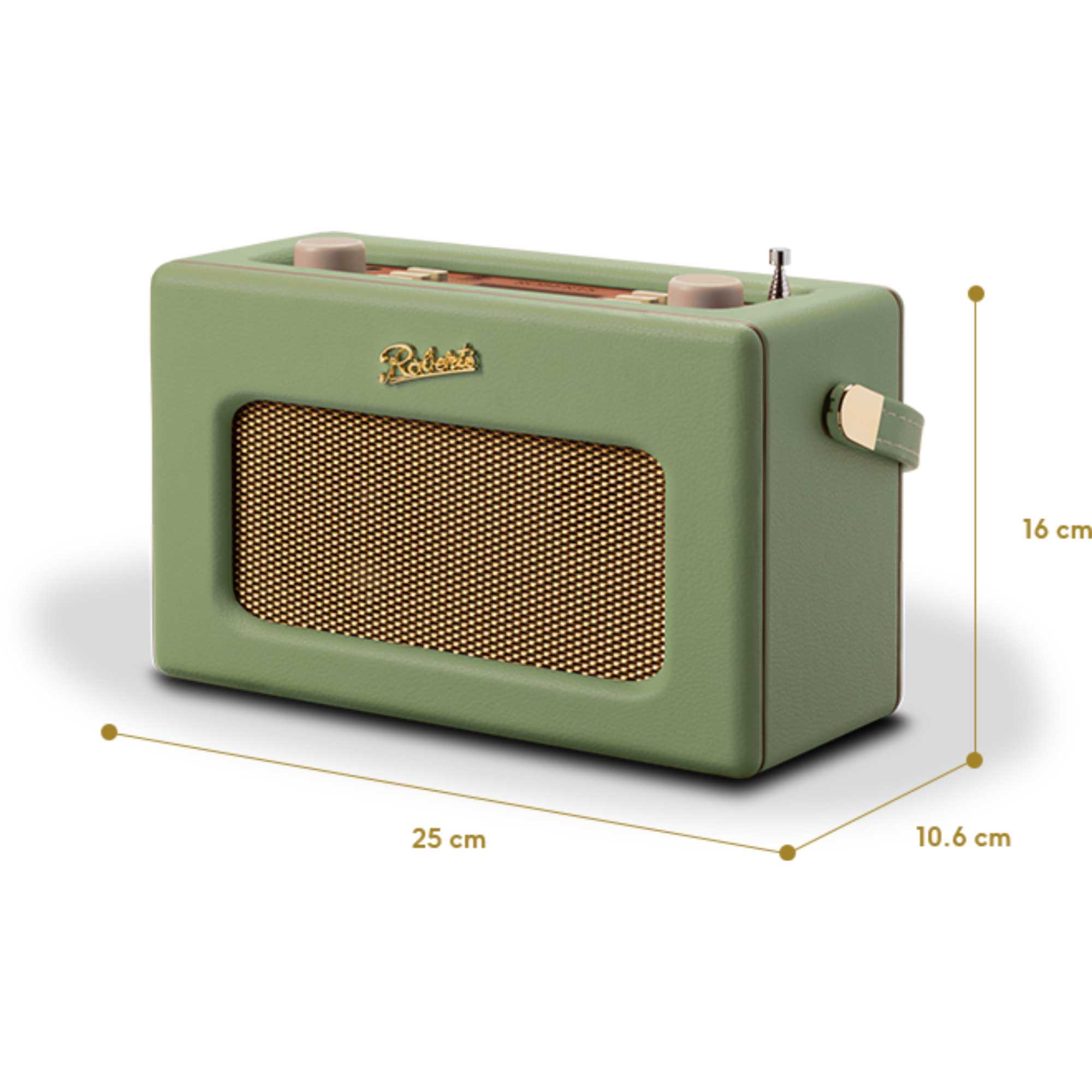 RD70L 1950s Style Clock Radio - Leaf
