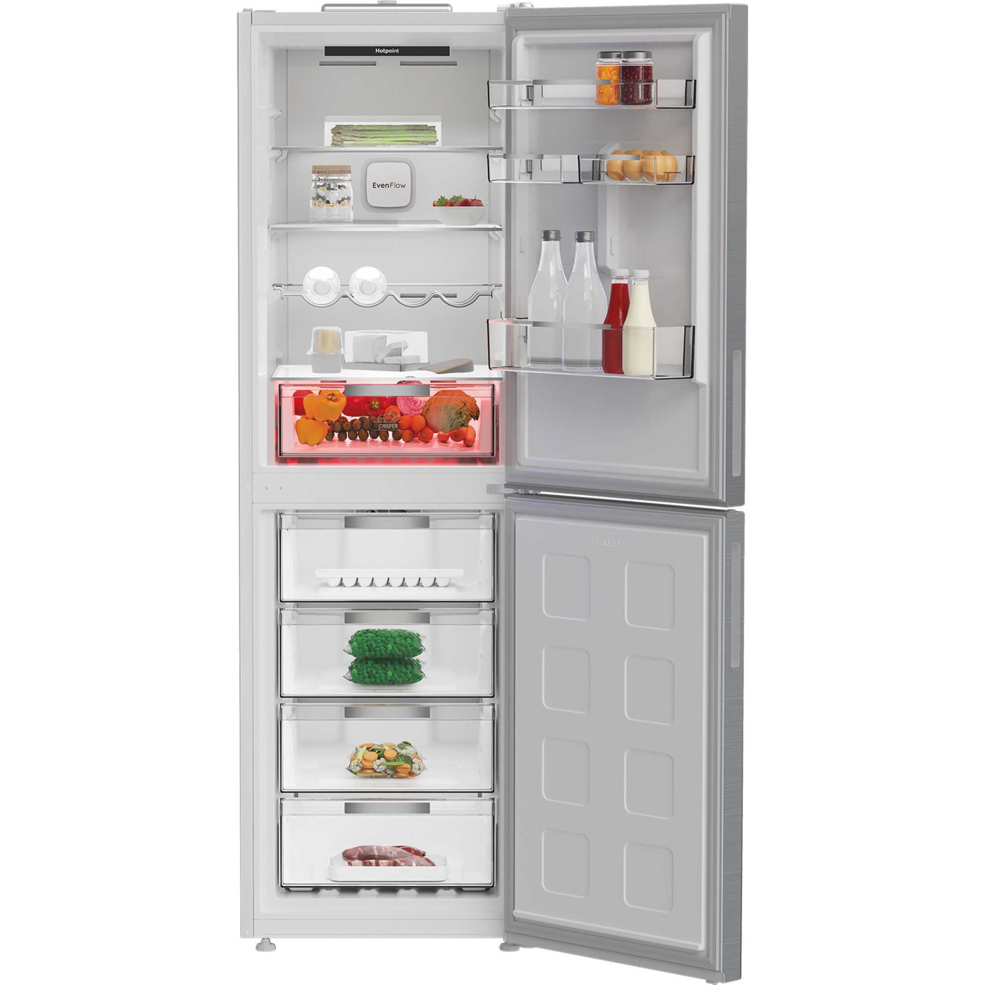 HPKF 6353 XP4UK Dual No Frost 50/50 Fridge Freezer with VitalCare - Silver