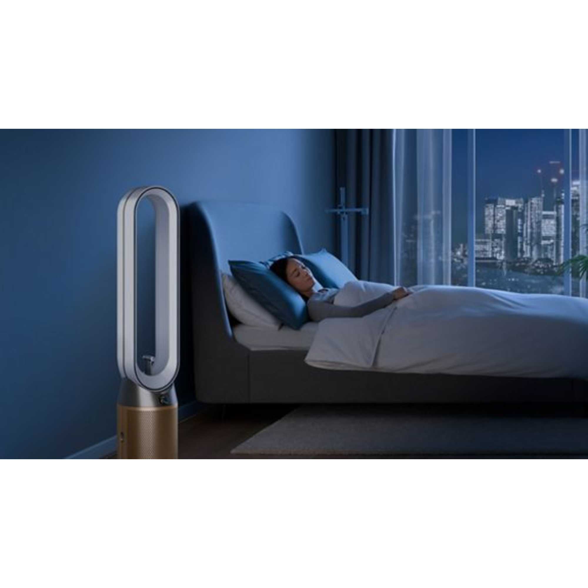 TP14 Find+Follow Purifier Fan - White + Gold