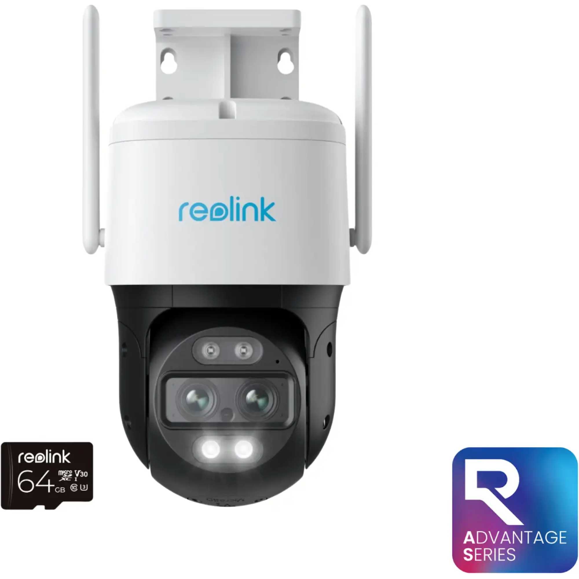 Advantage Series W760 4K Dual-Lens PTZ WiFi Security Camera + 64GB