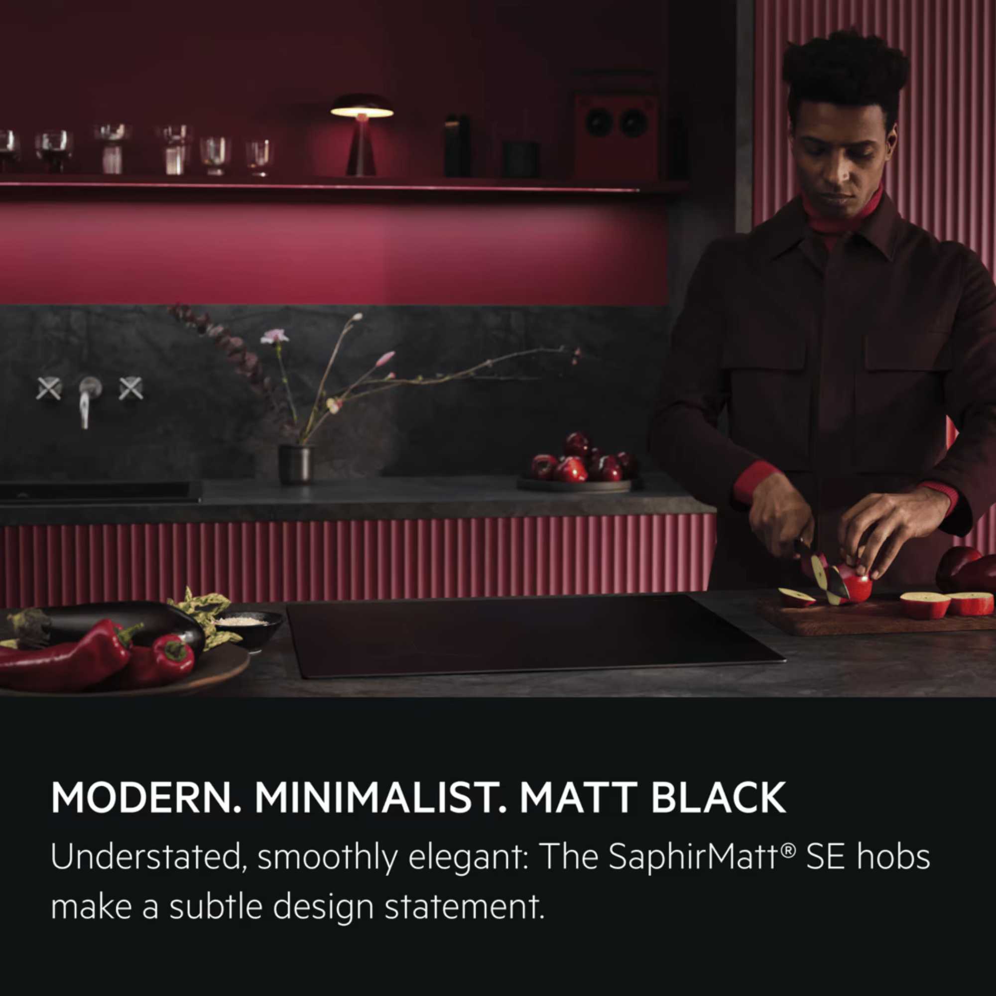 SO64IA0BIT 5000 SaphirMatt SE 60cm 4 Zone Induction Hob - Black