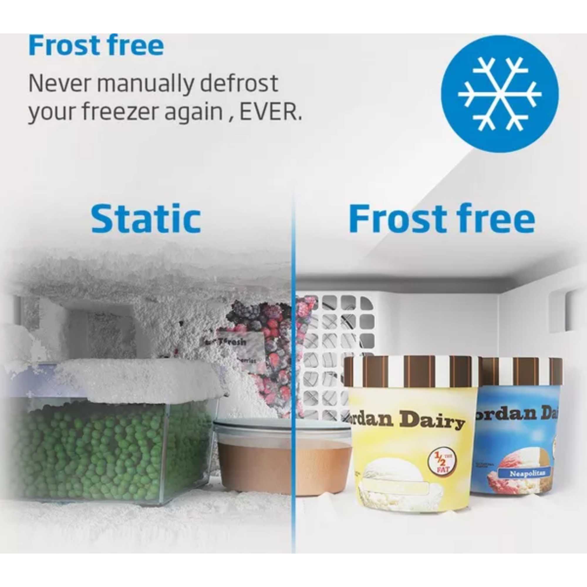 FFP4671W 256L Frost Free Tall Freezer - White