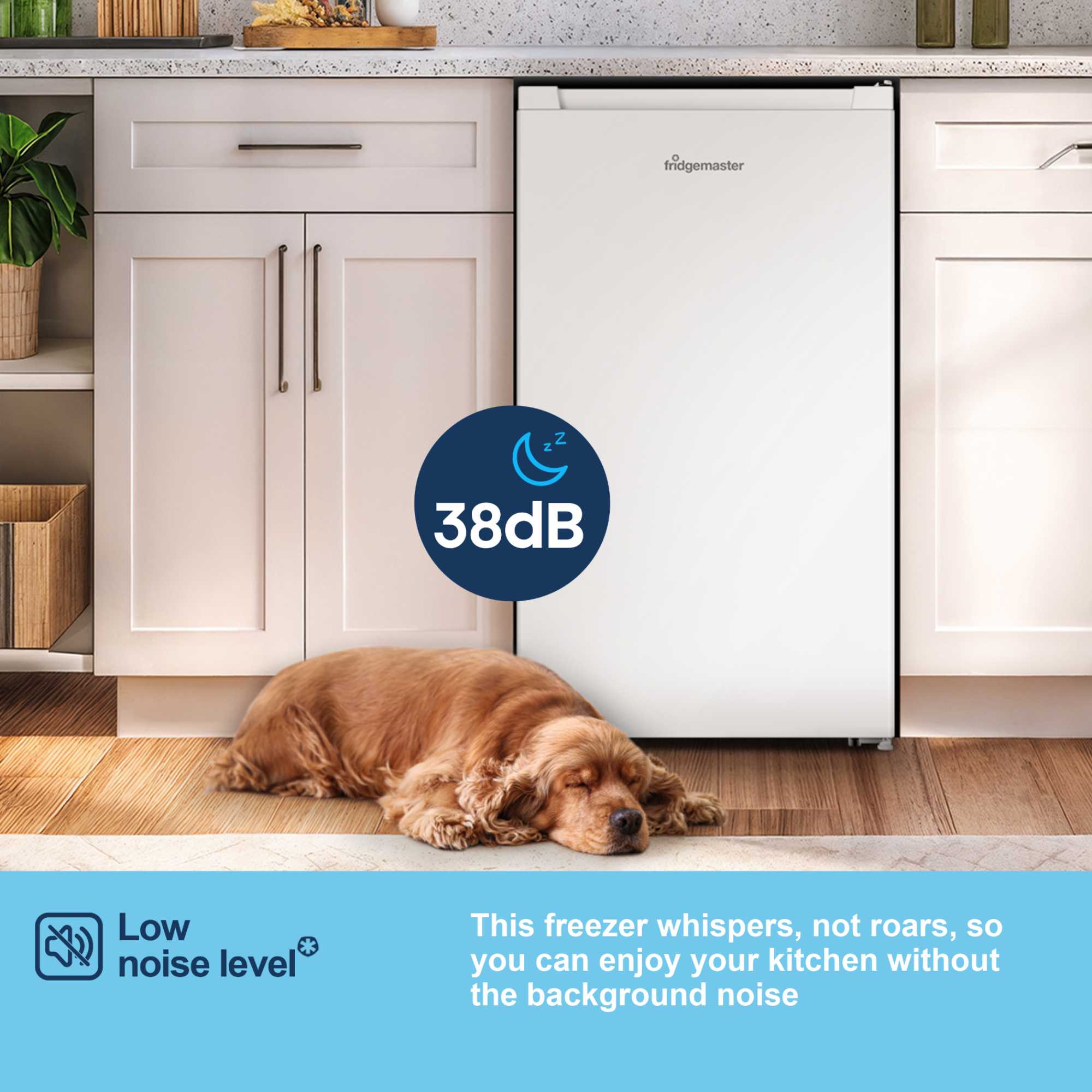 MUL4892E 92l Undercounter Larder Fridge - White