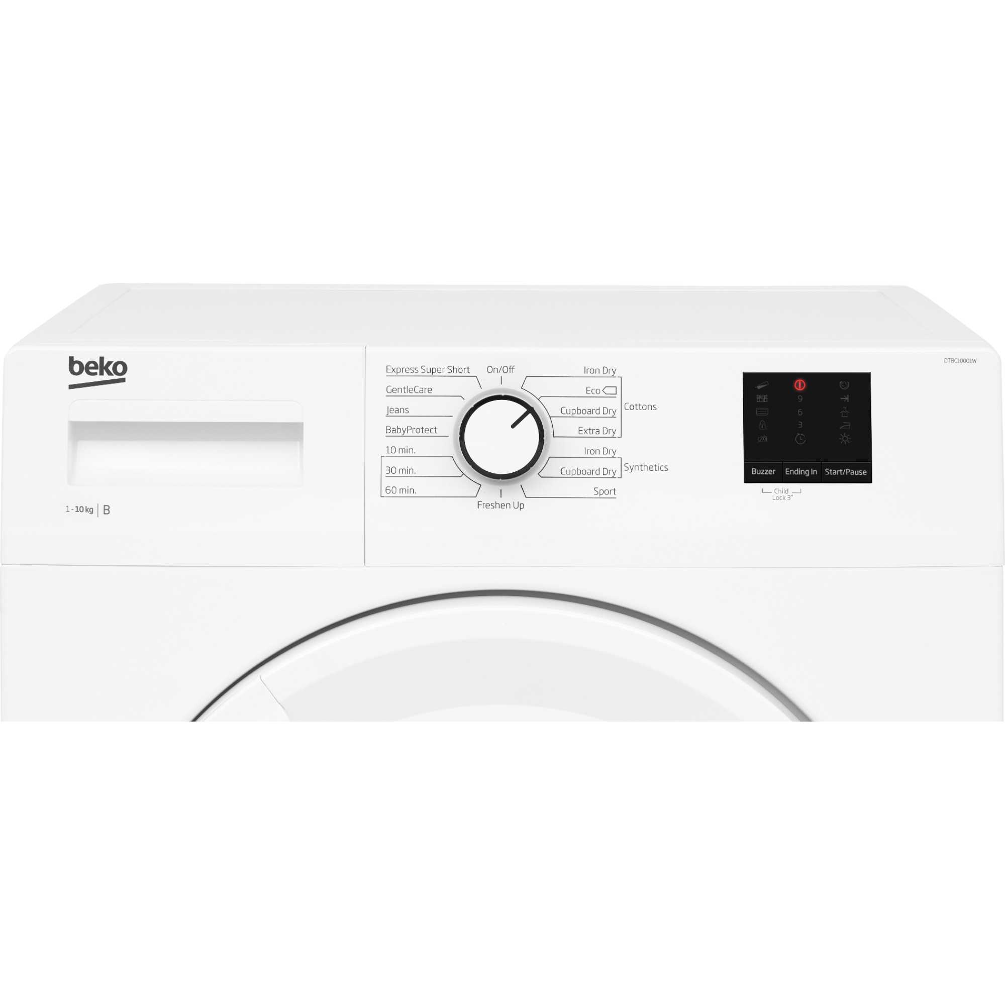 DTBC10001W 10kg Condenser Tumble Dryer