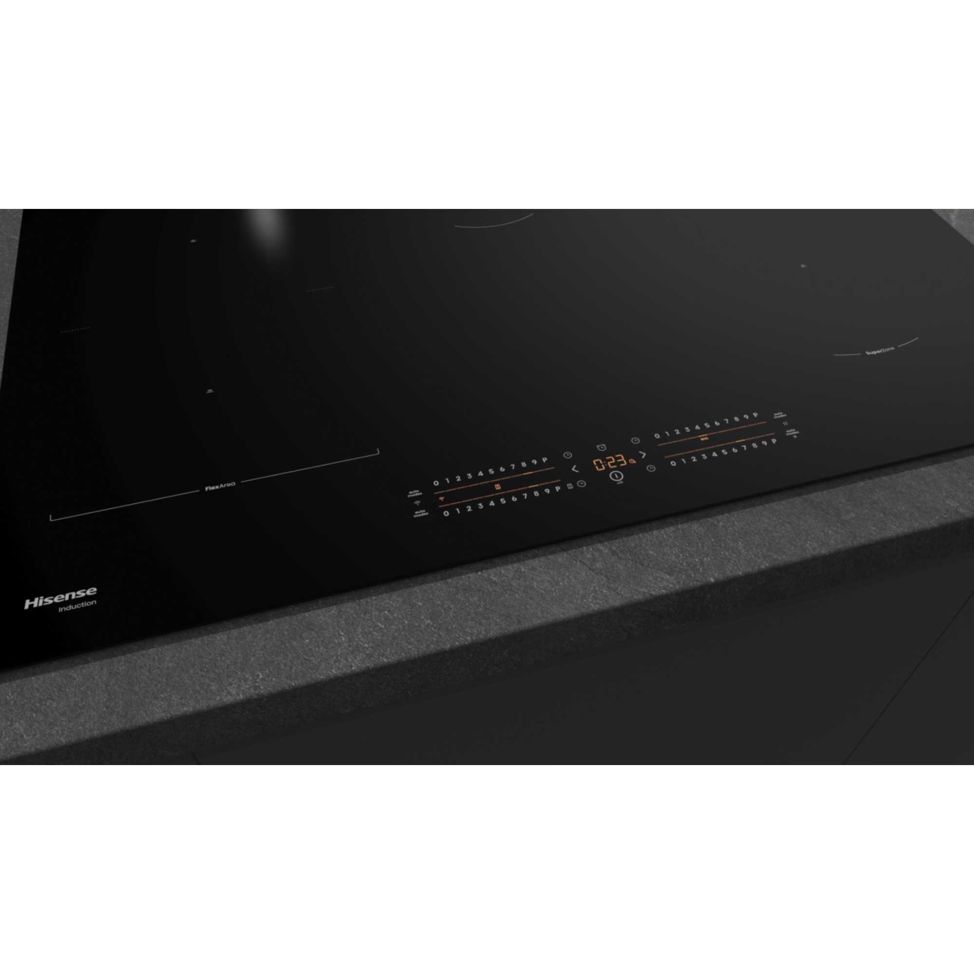 HI8432BSCWF Hi6 80cm 4 Zone Induction Hob - Black