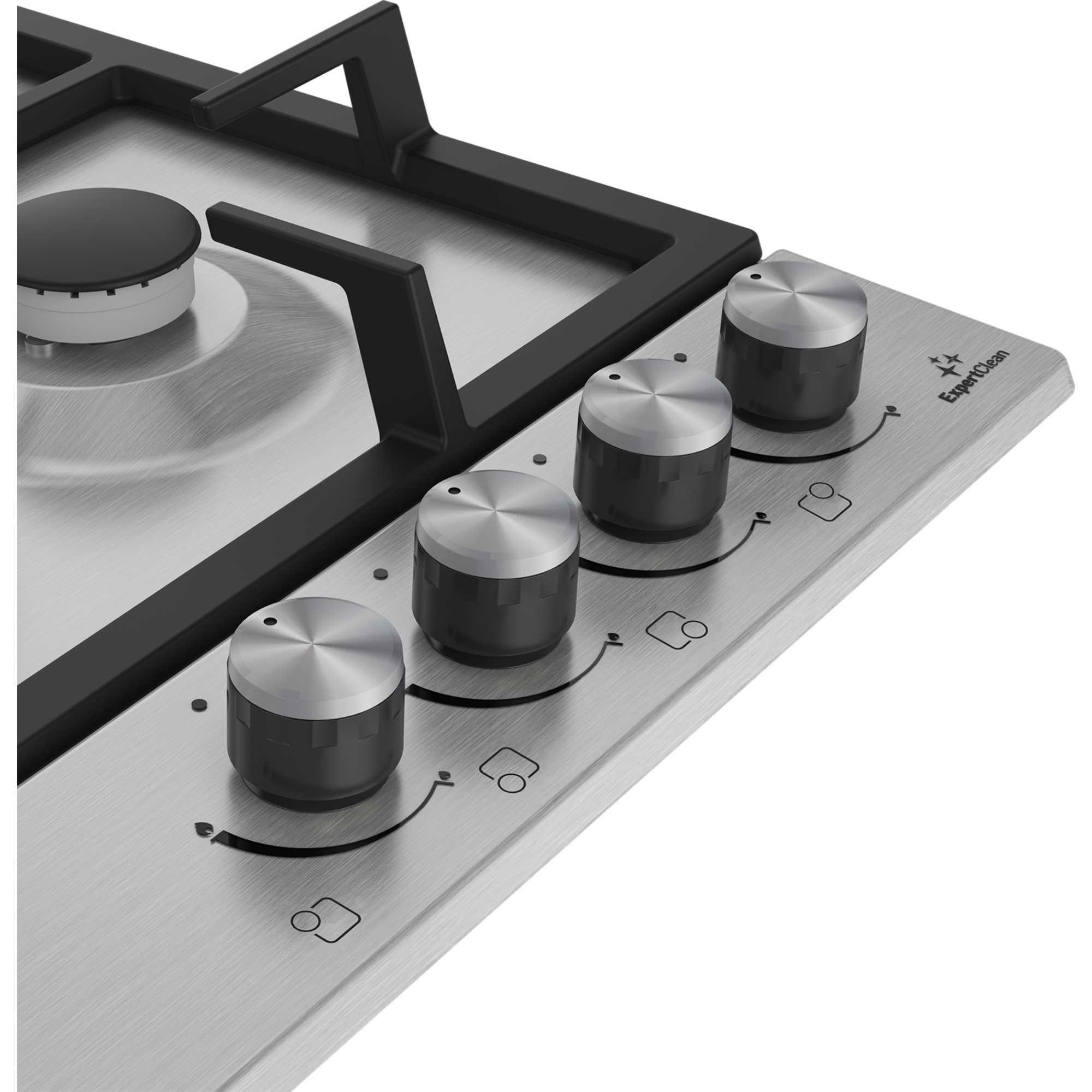 GEN73415E 60cm Built-In 4 Zone Gas Hob - Stainless Steel