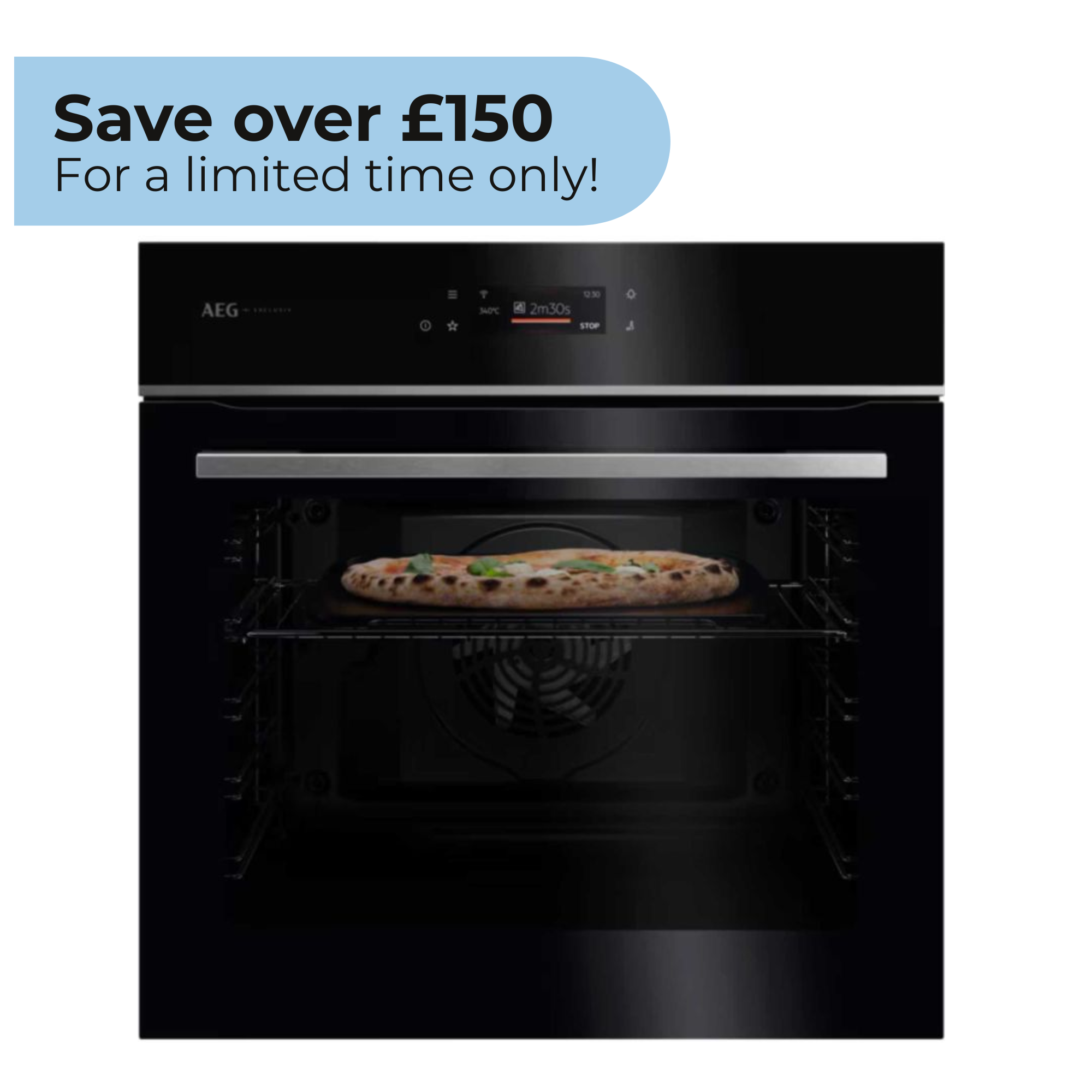 GX7PB63FSB PizzaExpert Built-in Electric Single Oven - Black
