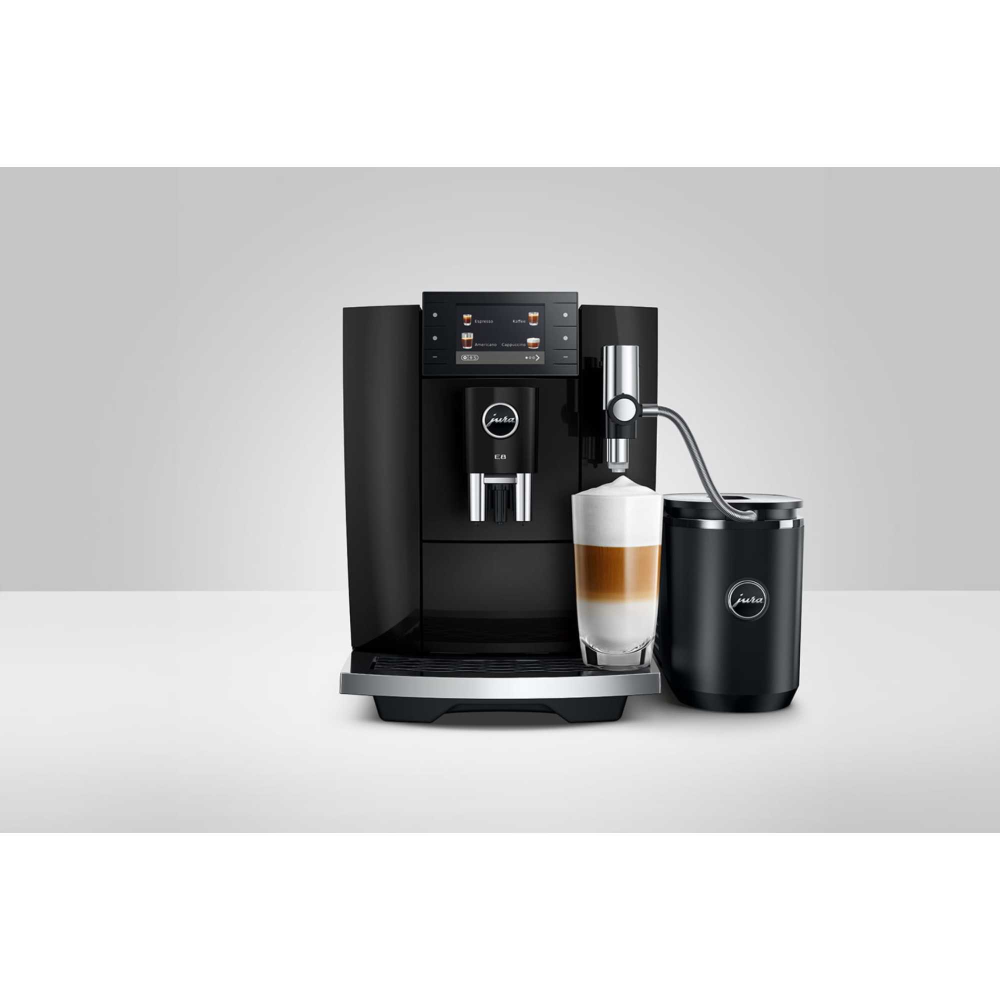 E8 Smart Bean to Cup Coffee Machine - Piano Black
