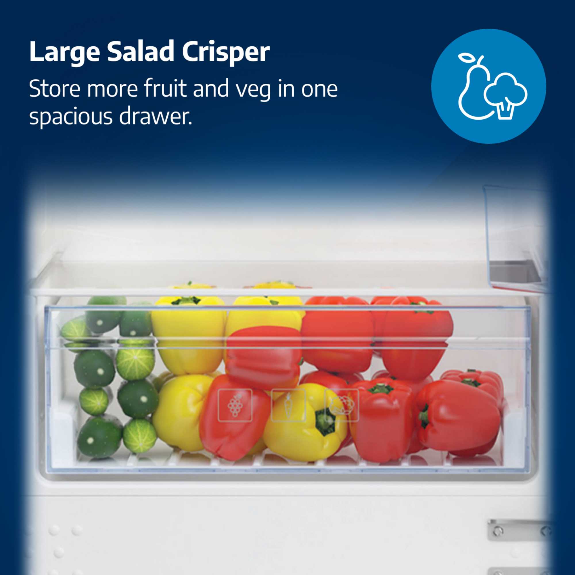 Beko 220Litre Fridge Freezer Frost Free Class E Silver - Image 3