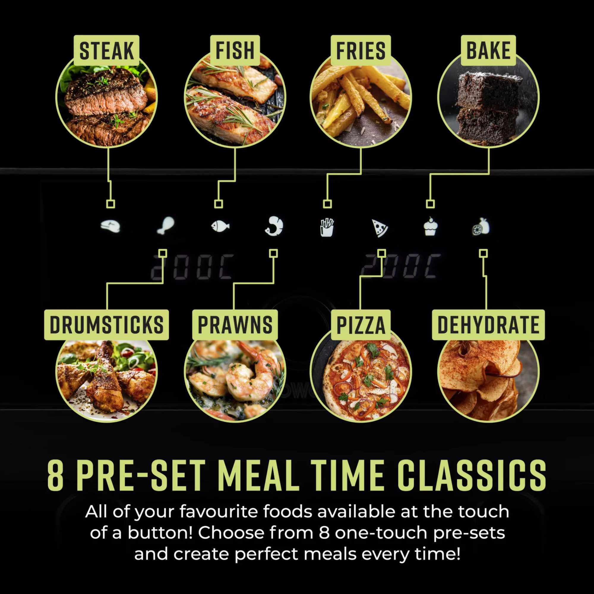 T17138 Elite 10.4L Dual Air Fryer Digital Display with Touch Screen