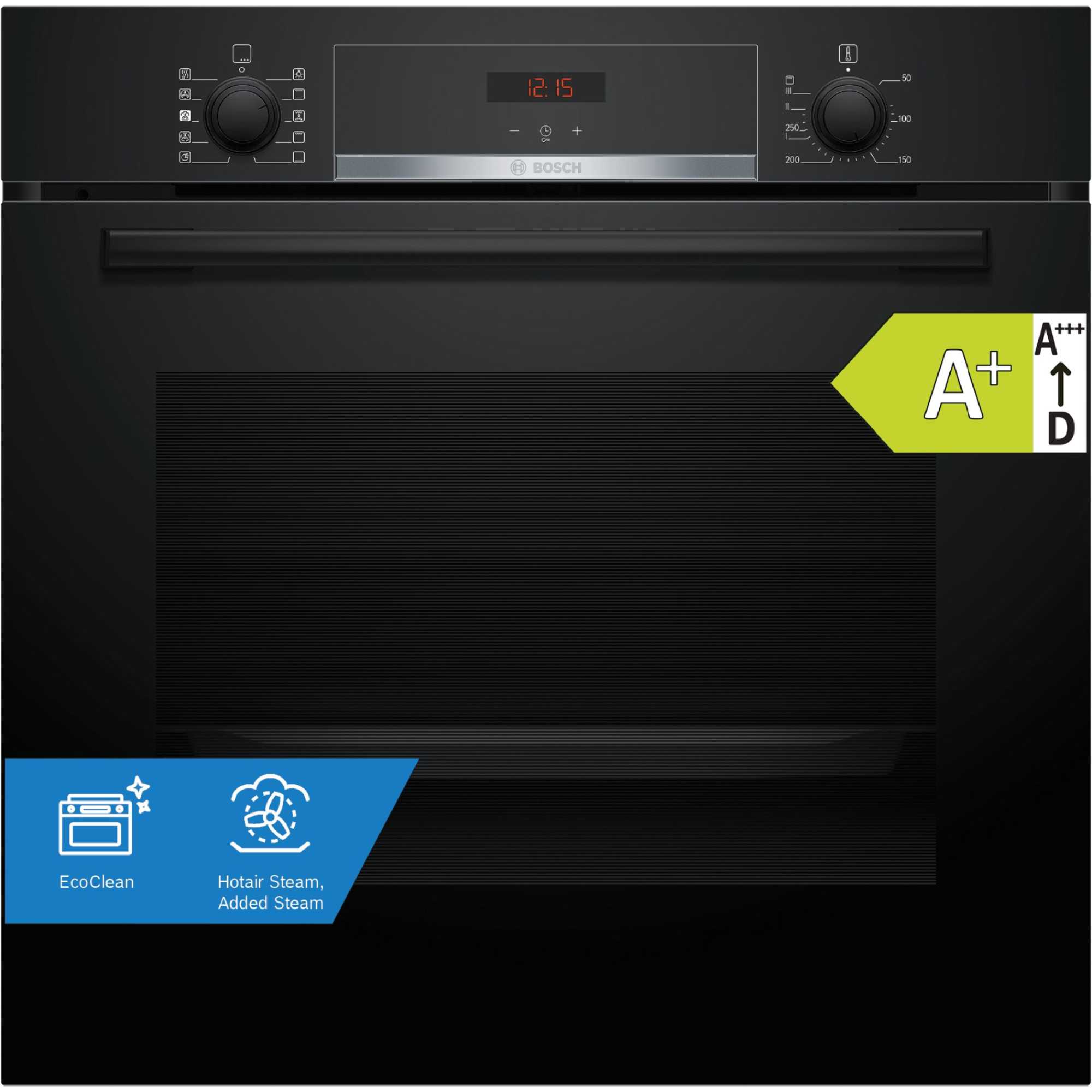 Series 4 HQA534BB3B Built-In Single Oven with Steam Function - Black