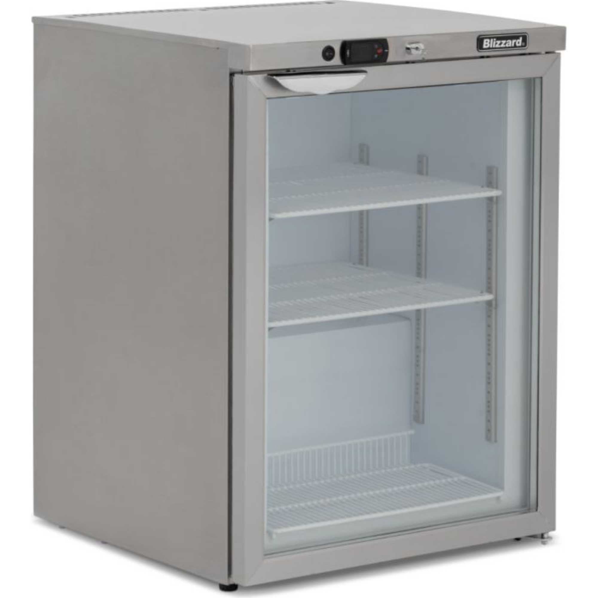 UCF140CR Single Door Undercounter 85L Freezer - Stainless Steel