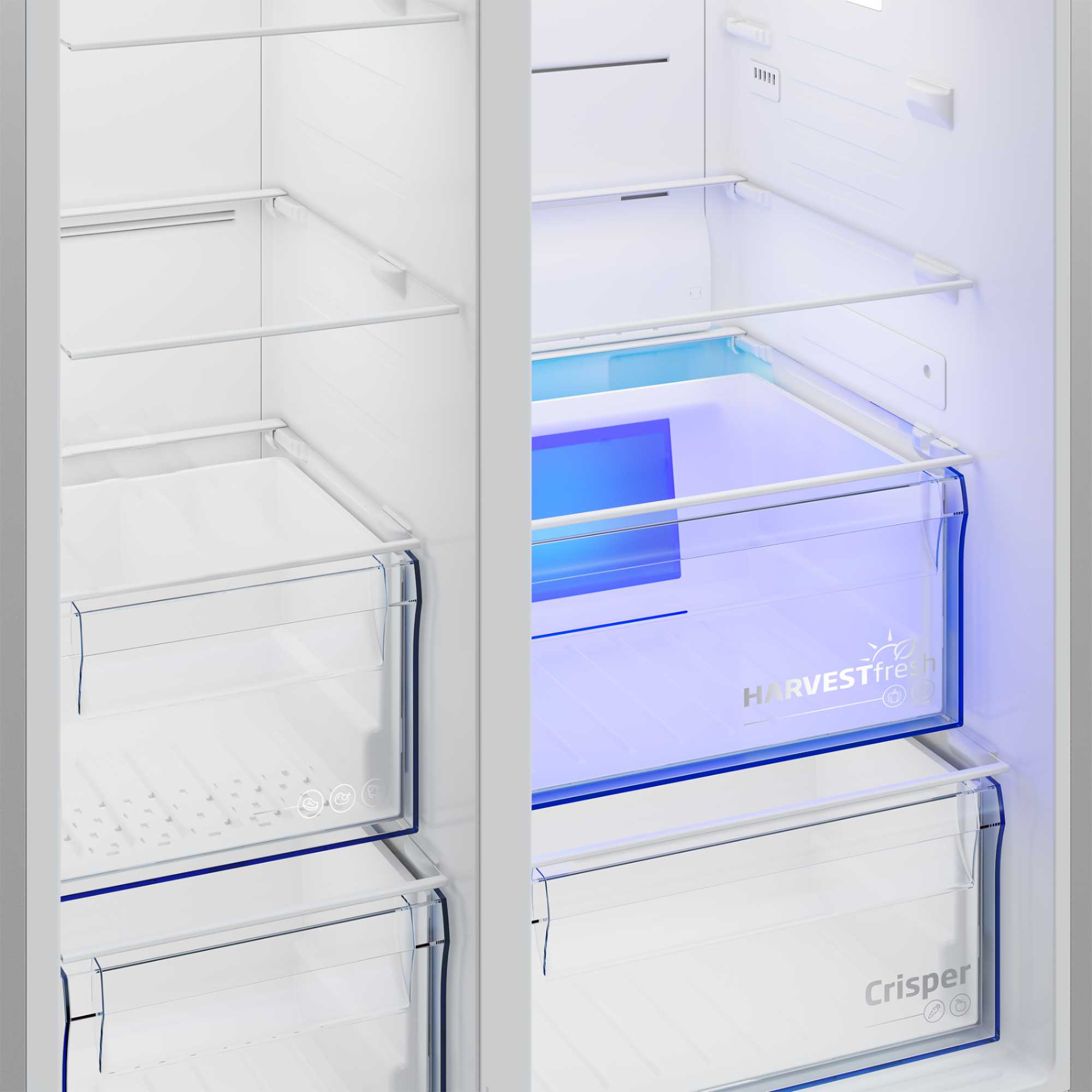 ASP342NDVPX 571L American Style Fridge Freezer - Stainless Steel