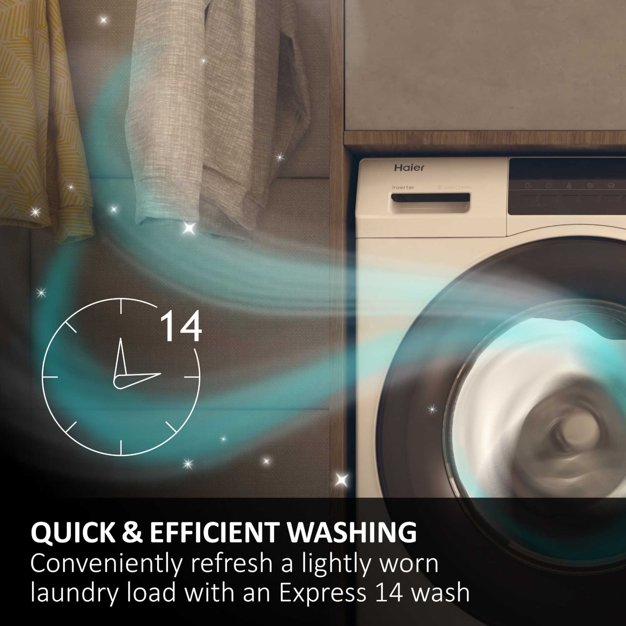 9kg 1400rpm Washing Machine - HW90-B14367TU1UK