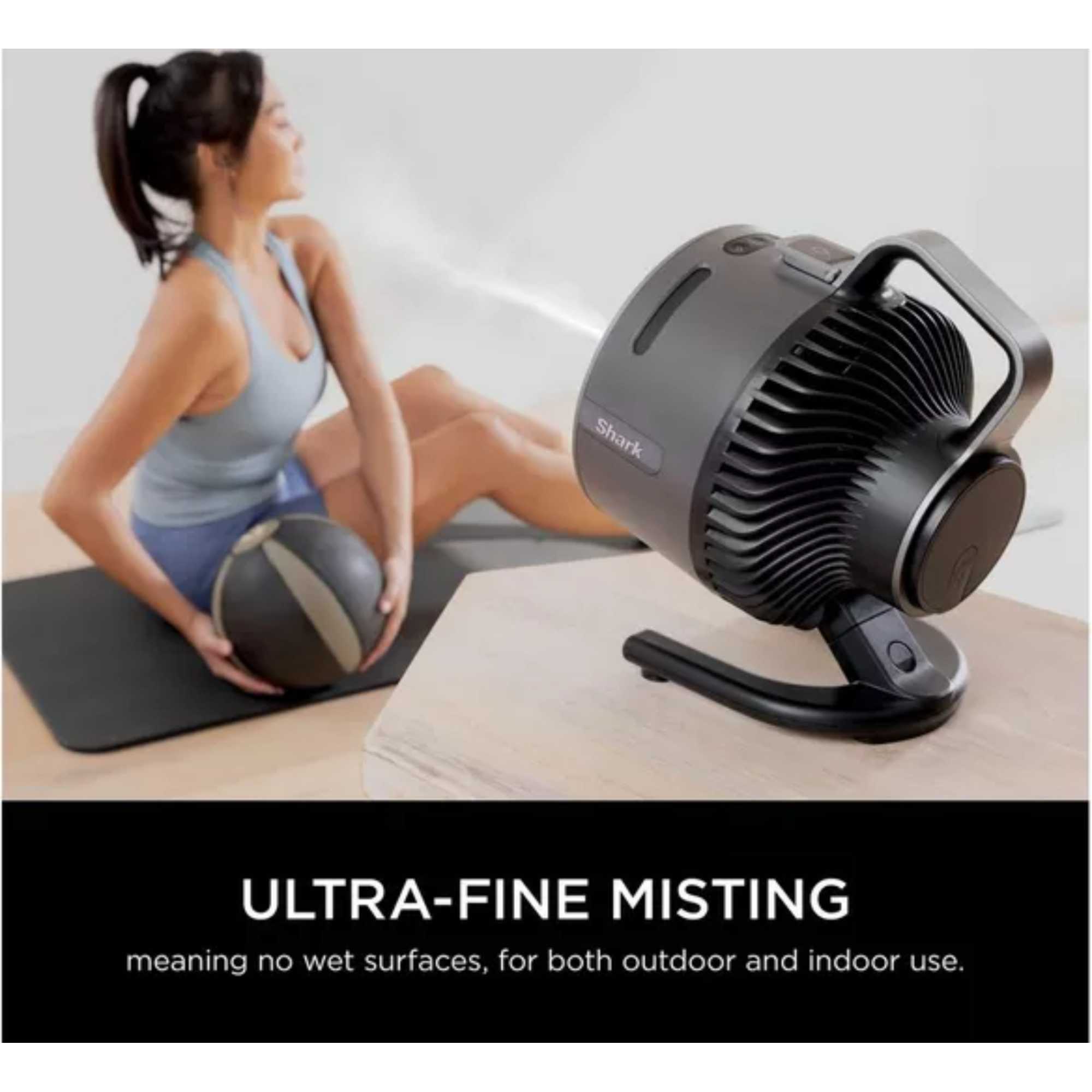 FA050UK FlexBreeze HydroGo Outdoors & Indoors Misting Fan - Grey Charcoal
