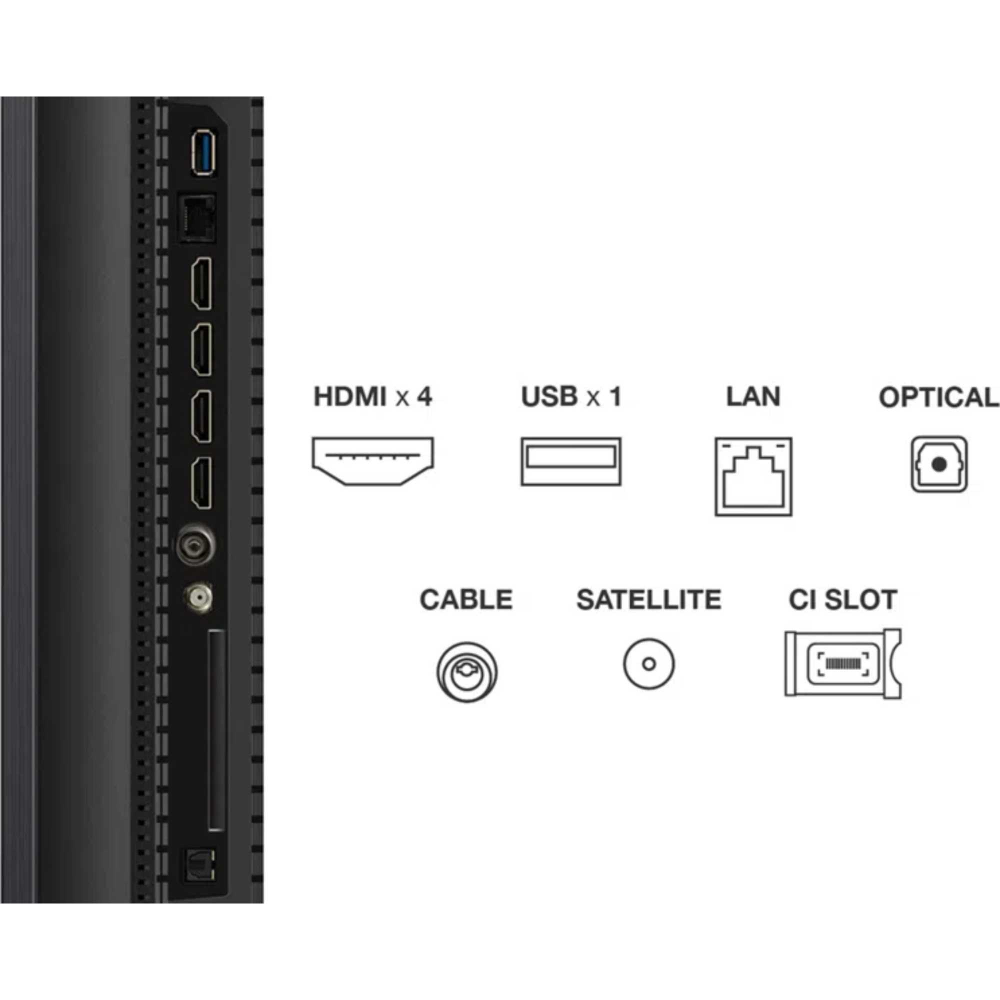 C7K-UK 50" 4K Ultra HD QD-Mini LED Smart Google TV - 50C7KUK