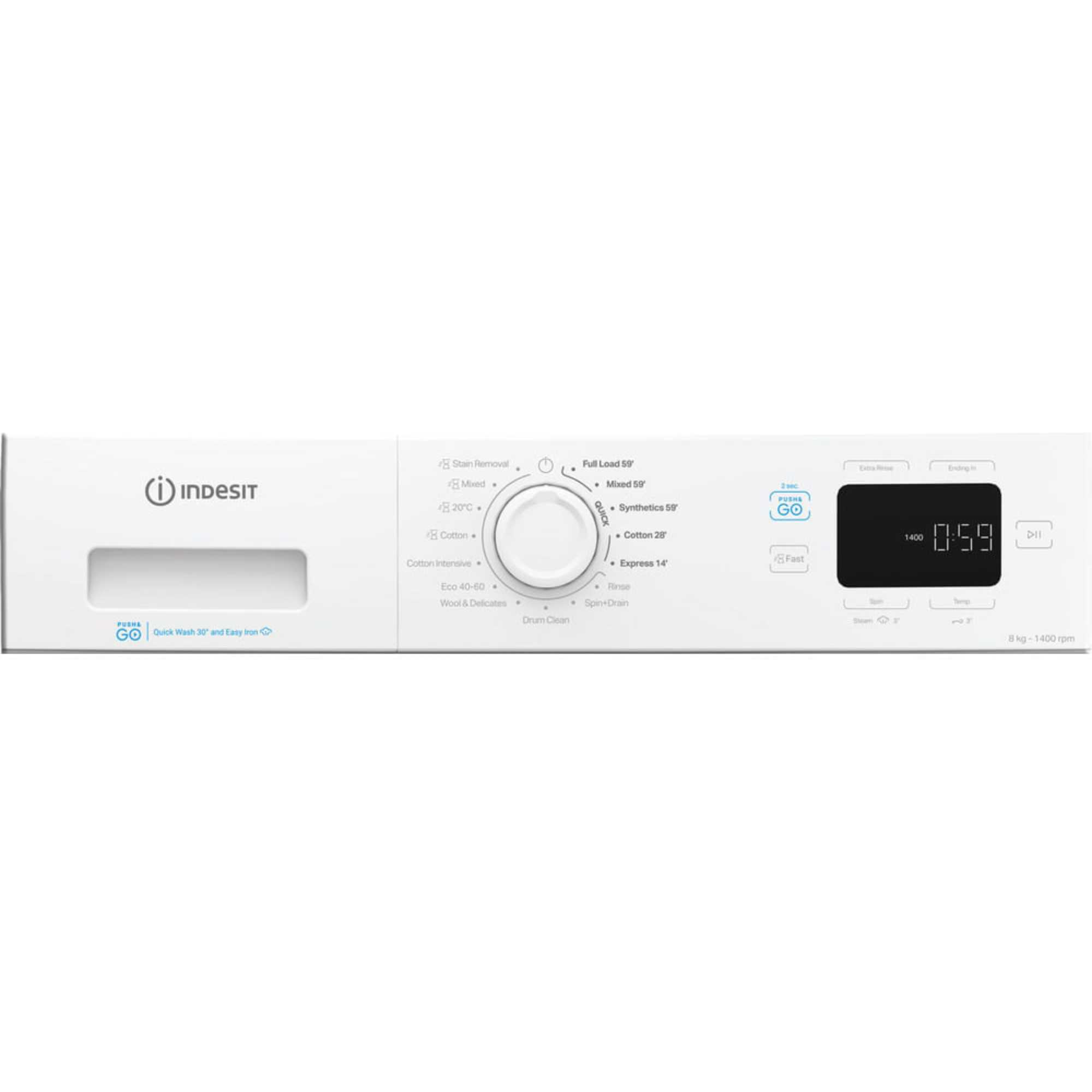 Push&Go 8kg 1400rpm Washing Machine - IP 846 PUSH&GO UK
