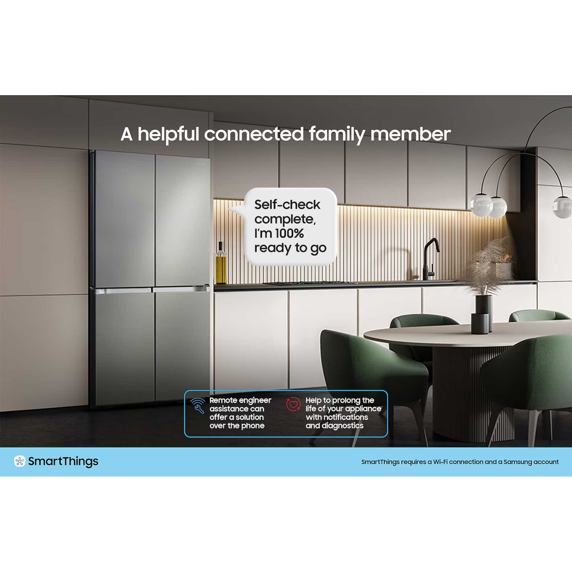 RS70F65QEFEU 659l Total No Frost American Style Fridge Freezer - Black