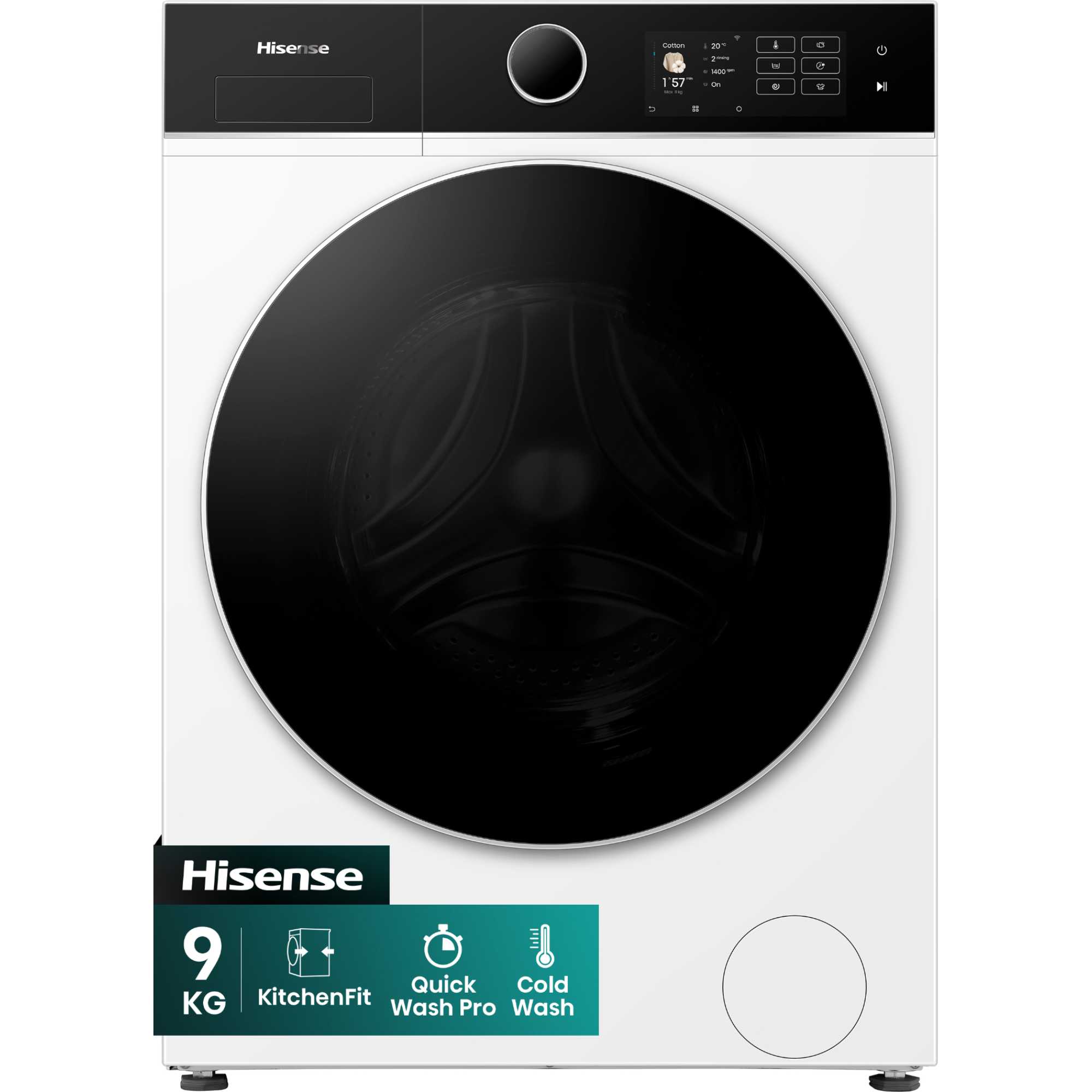 5i Series 9kg 1400rpm Washing Machine - WF5I9043BWFS