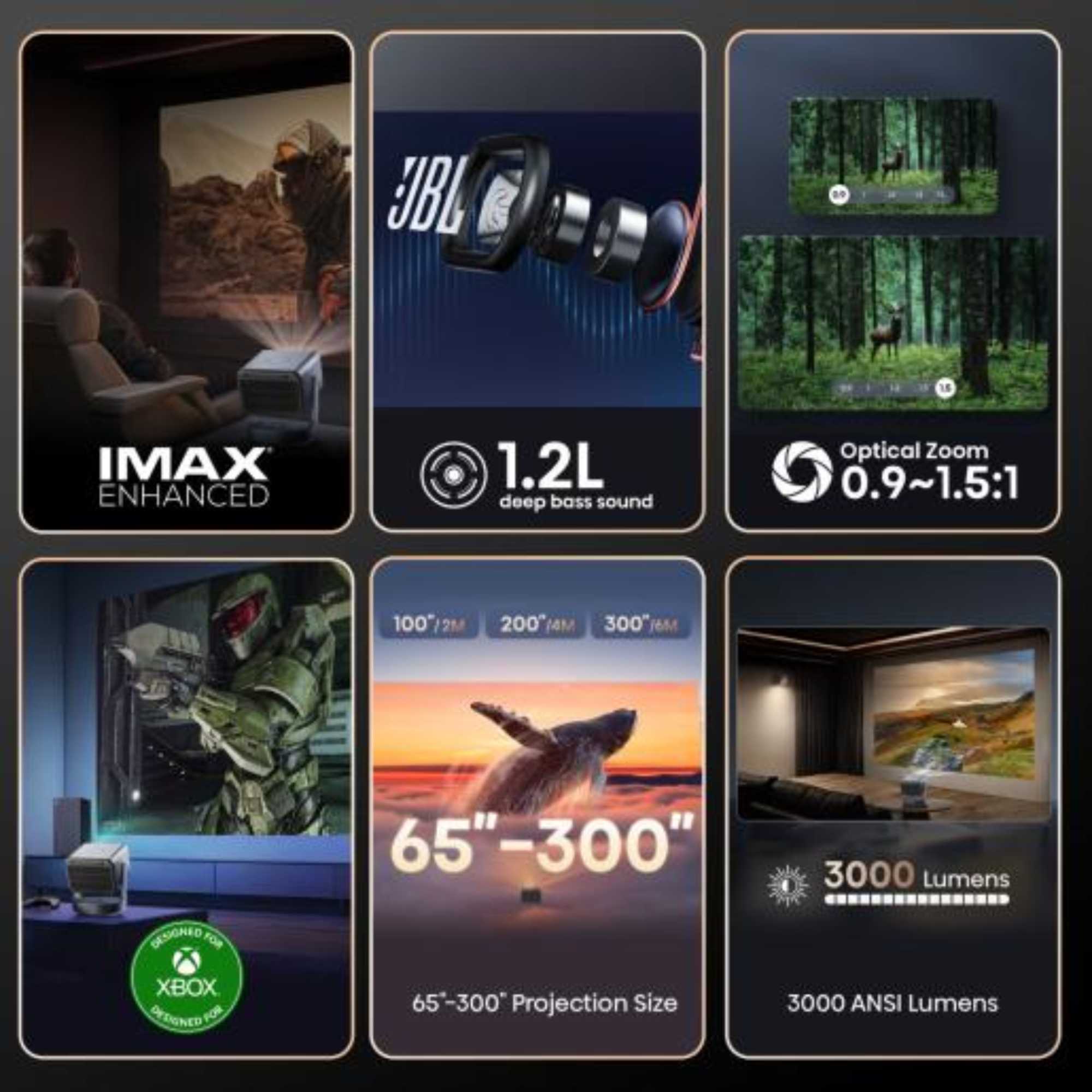 Hisense C2TUK-ULTRA 65-300" Triple Laser Smart Projector 4K Ultra HD