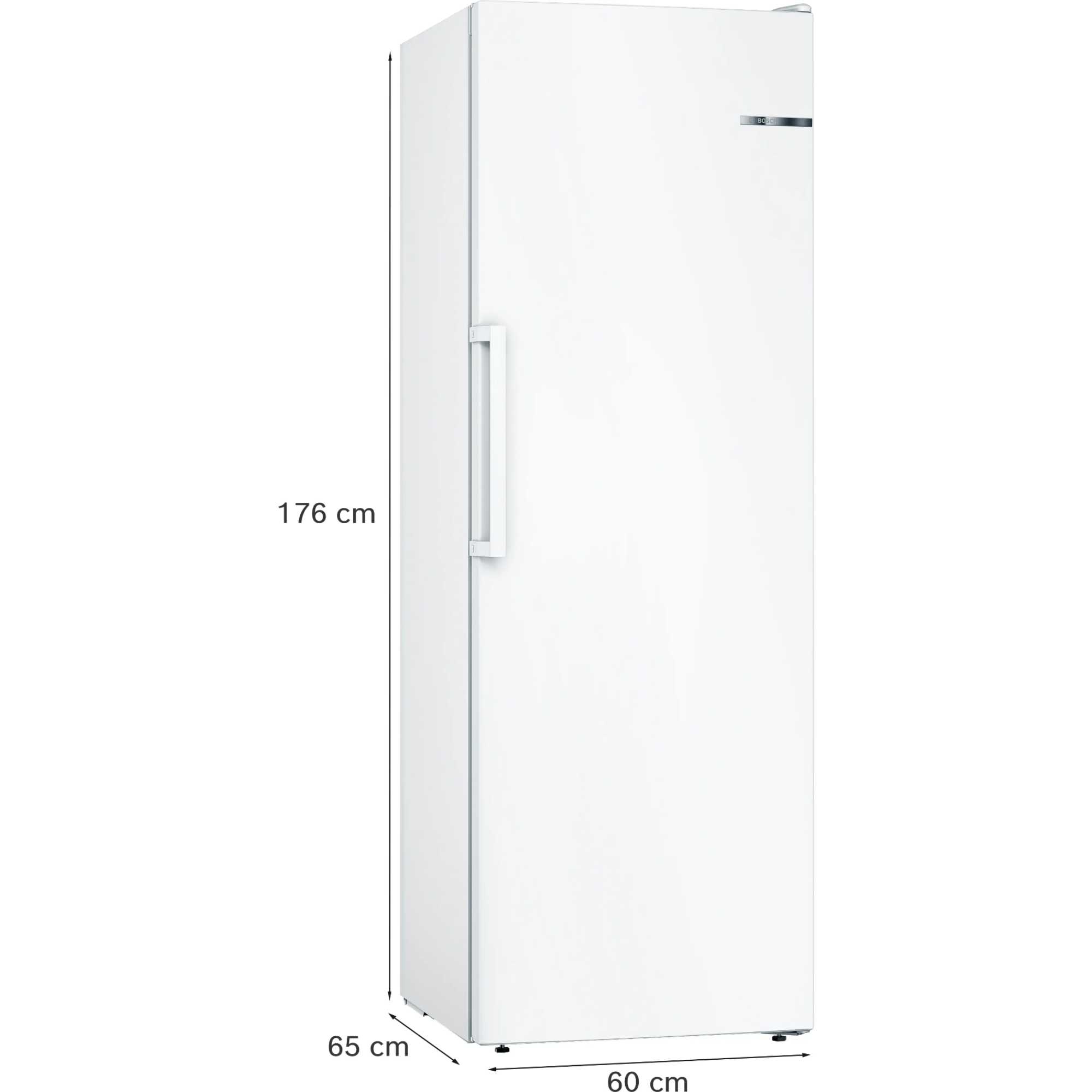 GSN33VWEPG Series 4 225l NoFrost Tall Freezer - White